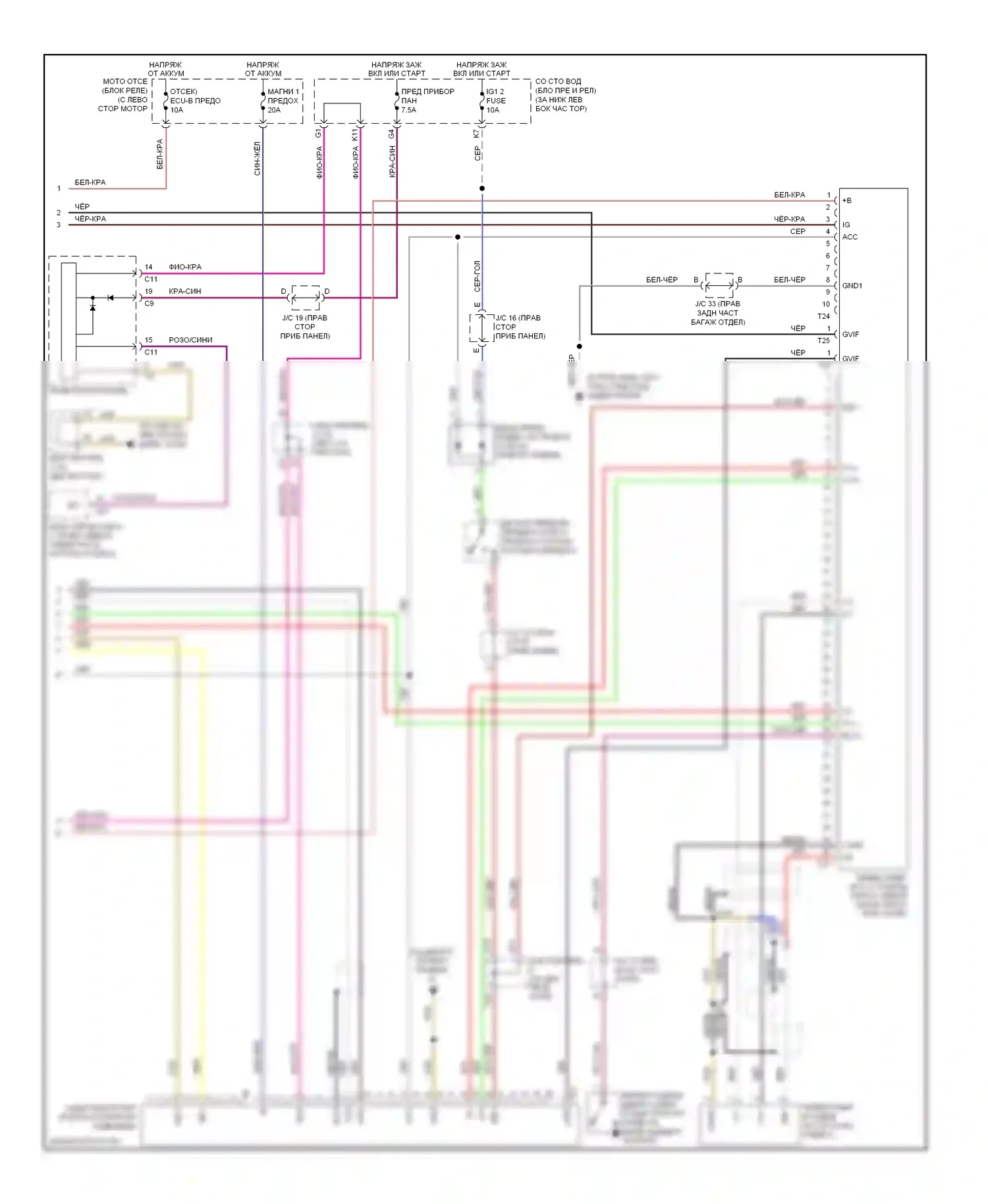 GX Lexus J120 (2002-2009): Электросхема навигации (2 из 2) 