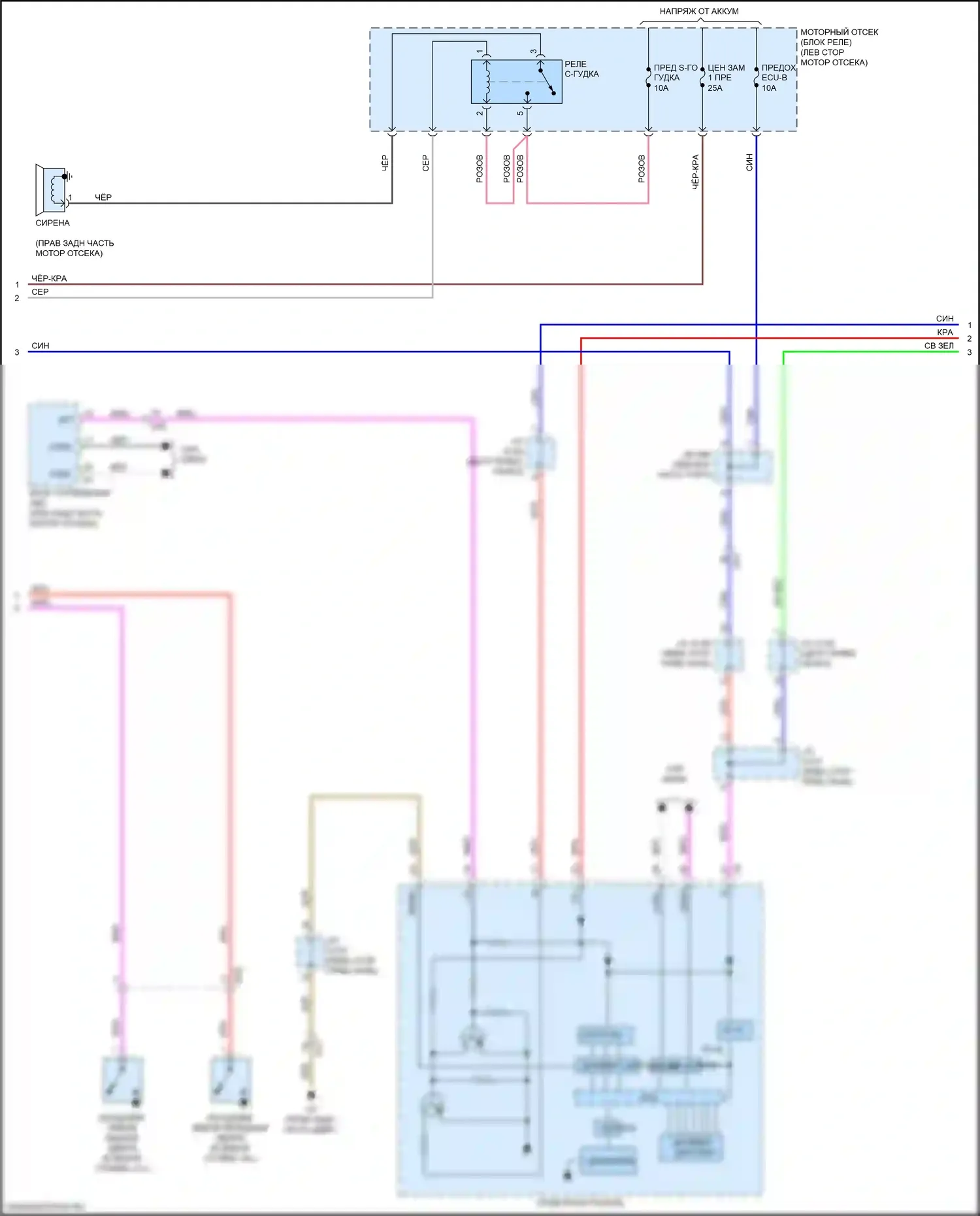GX Lexus J150 рестайлинг 2 (2019-2023): Электросхема защиты от взлома (3 из 5) 