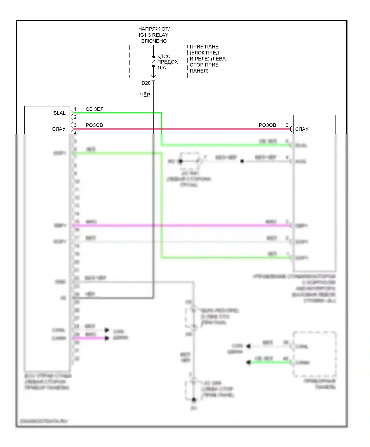 GX Lexus J150 (2009-2013): Кинетическая динамическая электросхема подвески 