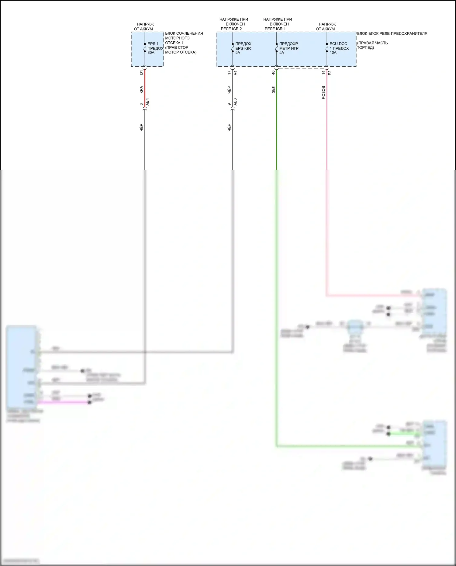 GX Lexus J310 (2023-2024): Электросхема электроусилителя руля 