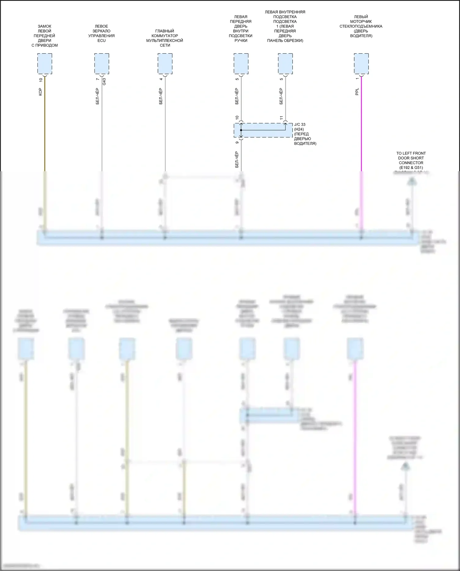 GX Lexus J310 (2023-2024): Электросхема разводки массы (6 из 11) 