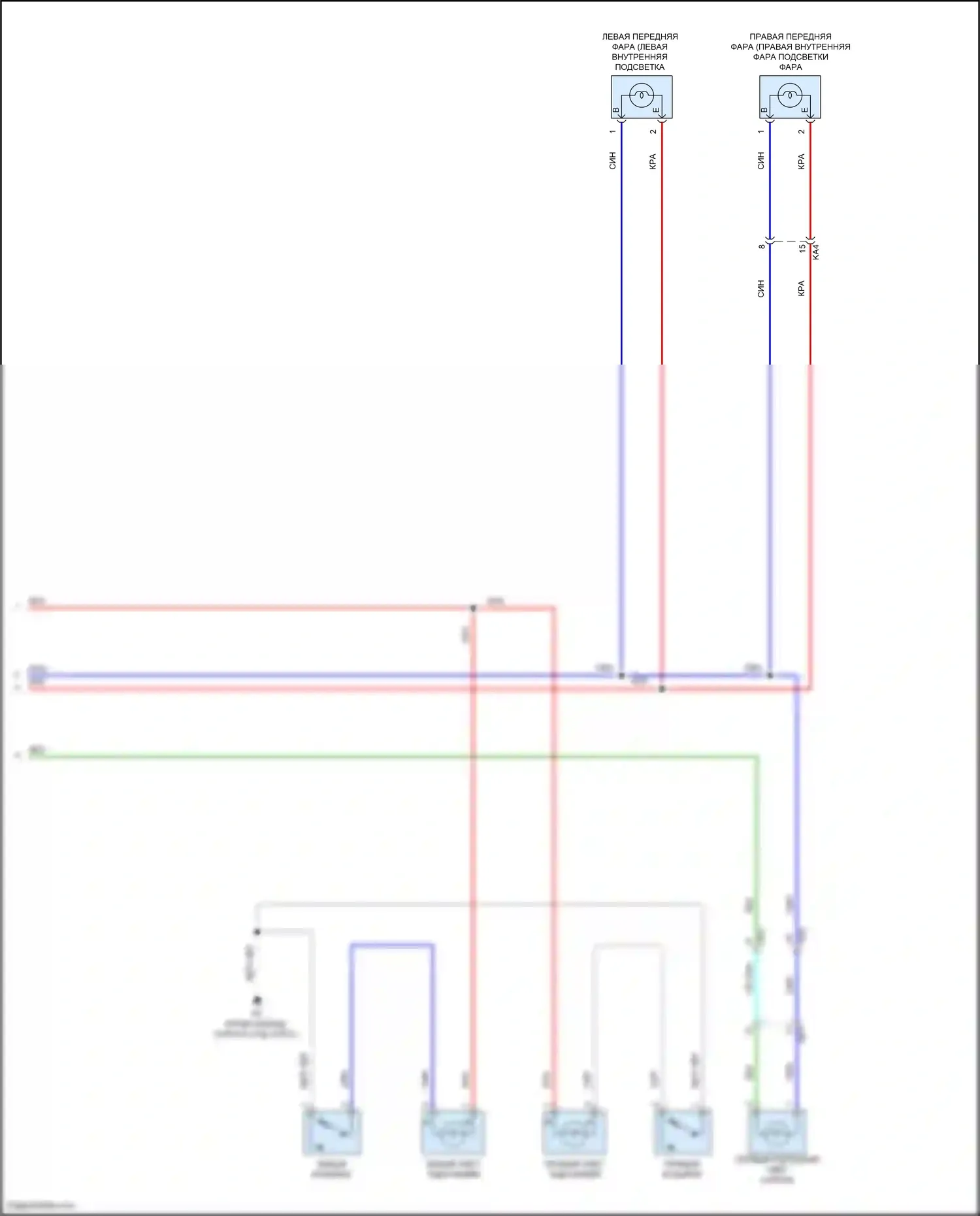 IS Lexus III рестайлинг 2 (2020-2024): Электросхема освещения салона (3 из 3) 