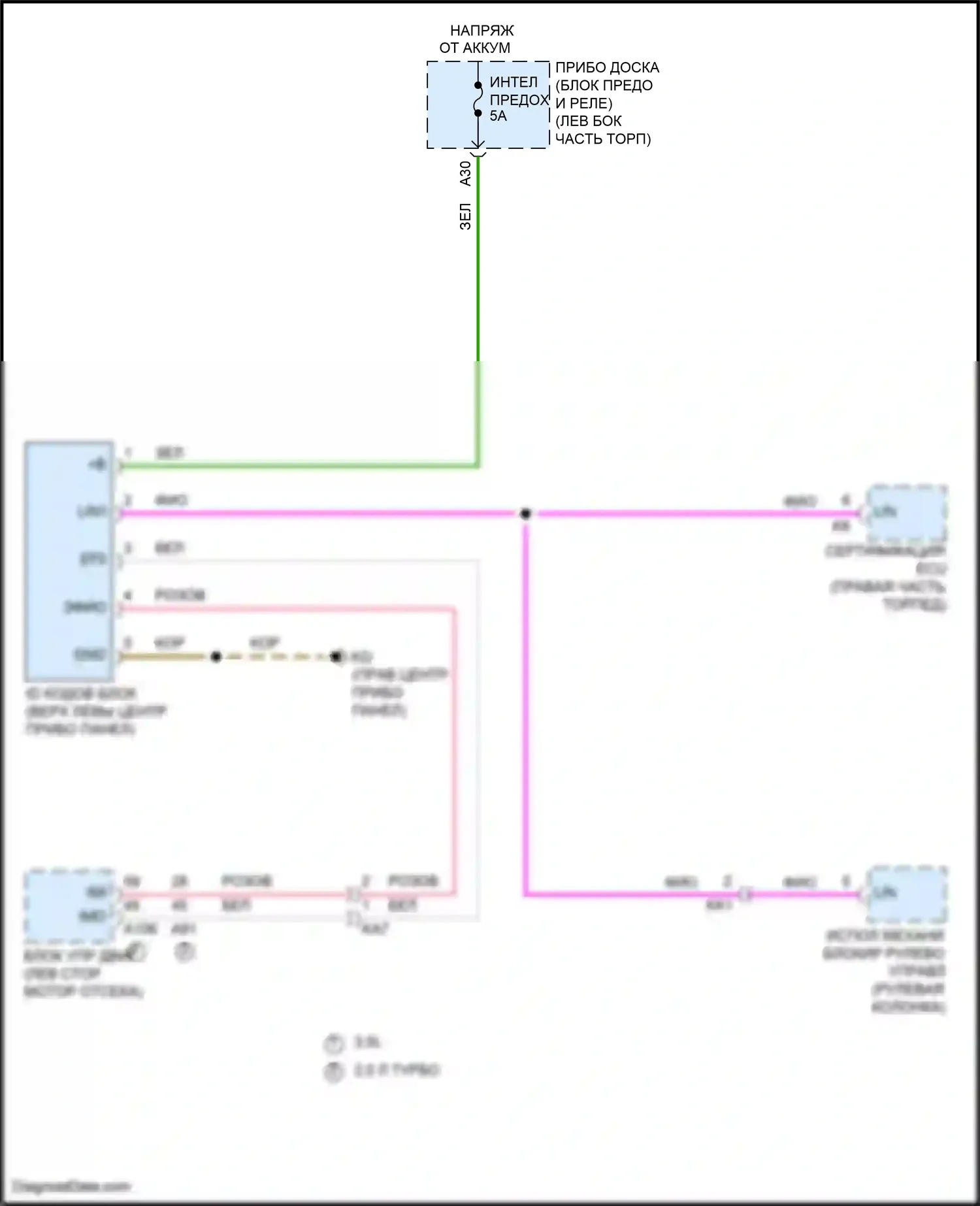 IS Lexus III рестайлинг 2 (2020-2024): Электросхема иммобилайзера 