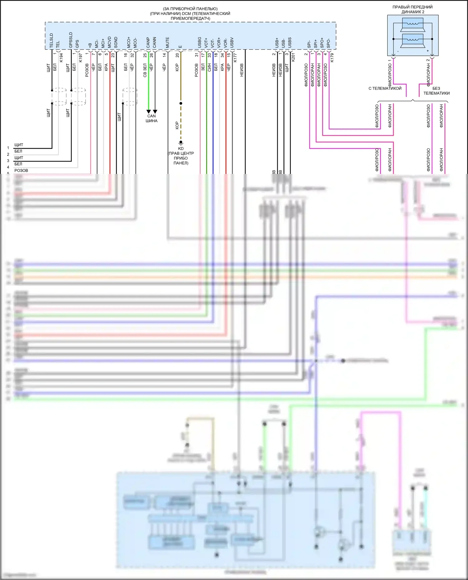 IS Lexus III рестайлинг 2 (2020-2024): Электросхема навигации (5 из 7) 