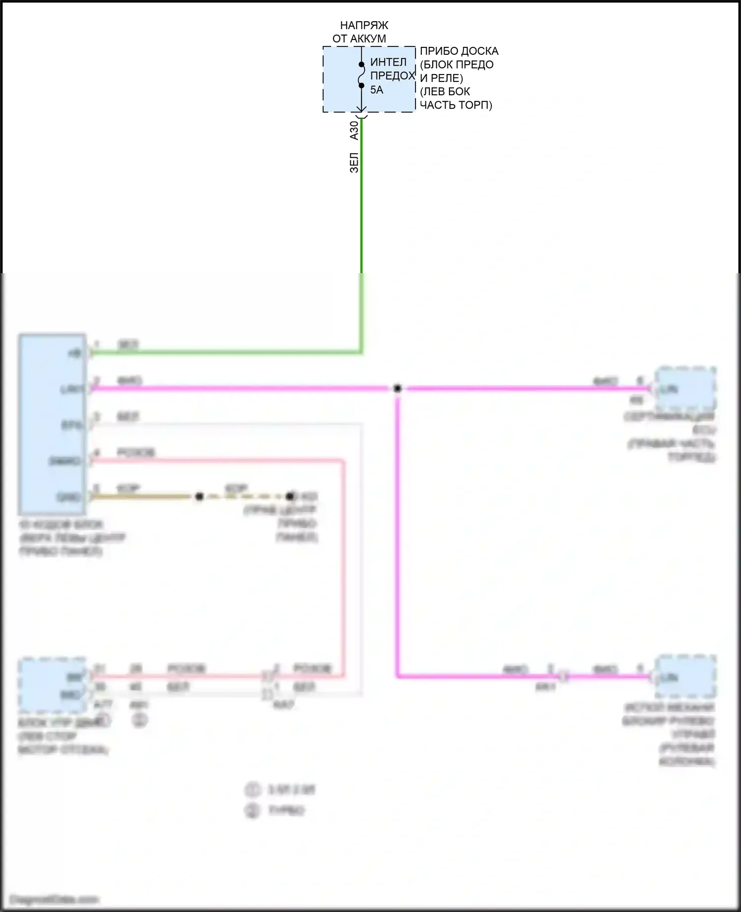 IS Lexus III рестайлинг (2015-2020): Электросхема иммобилайзера 
