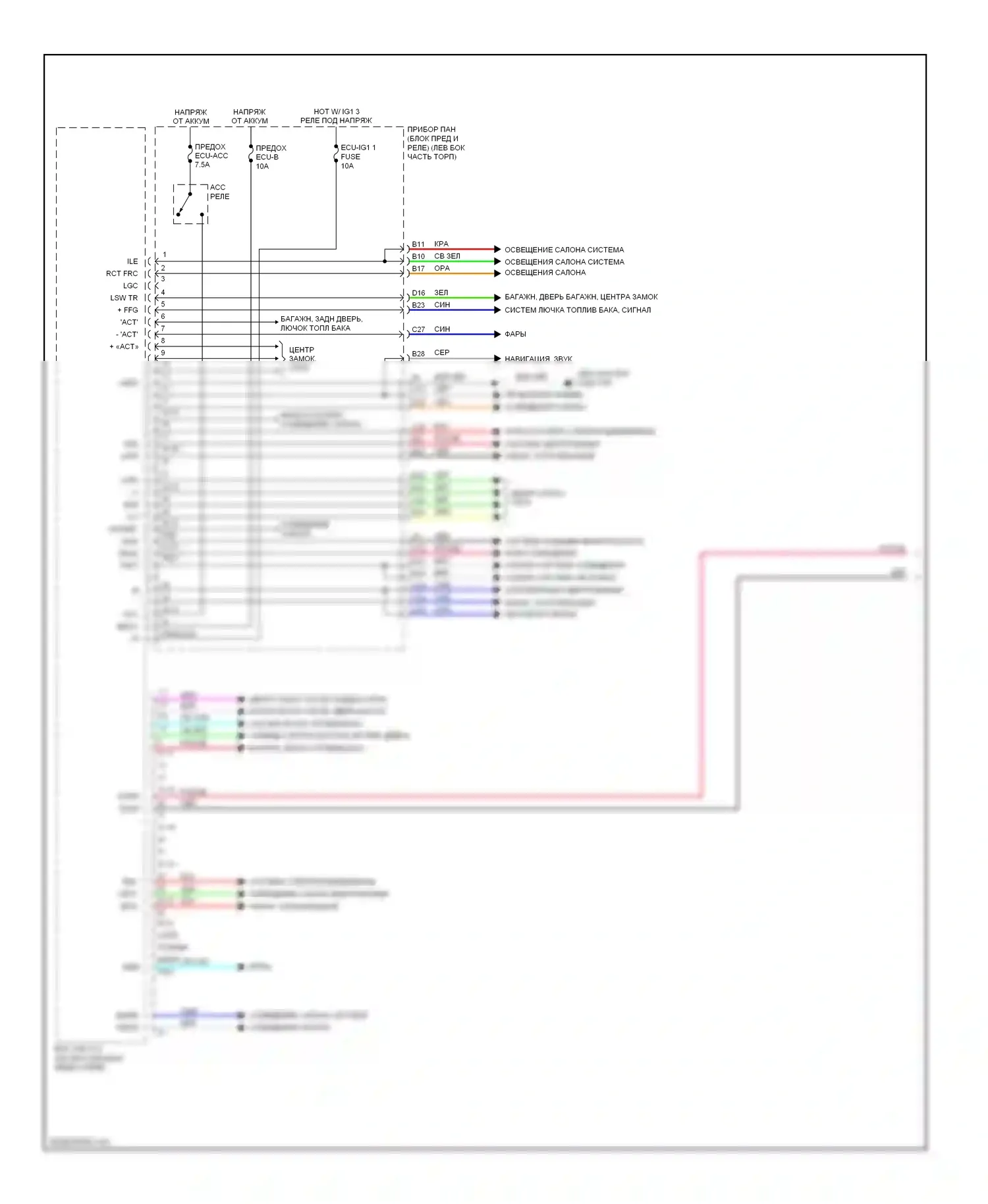 IS Lexus III (2013-2016): Электросхема эбу кузова (1 из 4) 