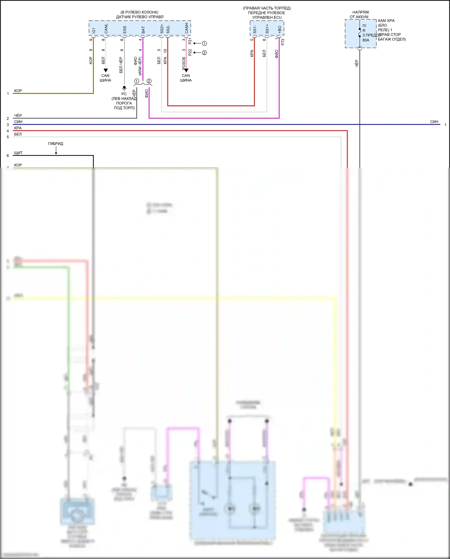LC Lexus I (2016-2024): Антиблокировочная система abs электросхема (3 из 5) 