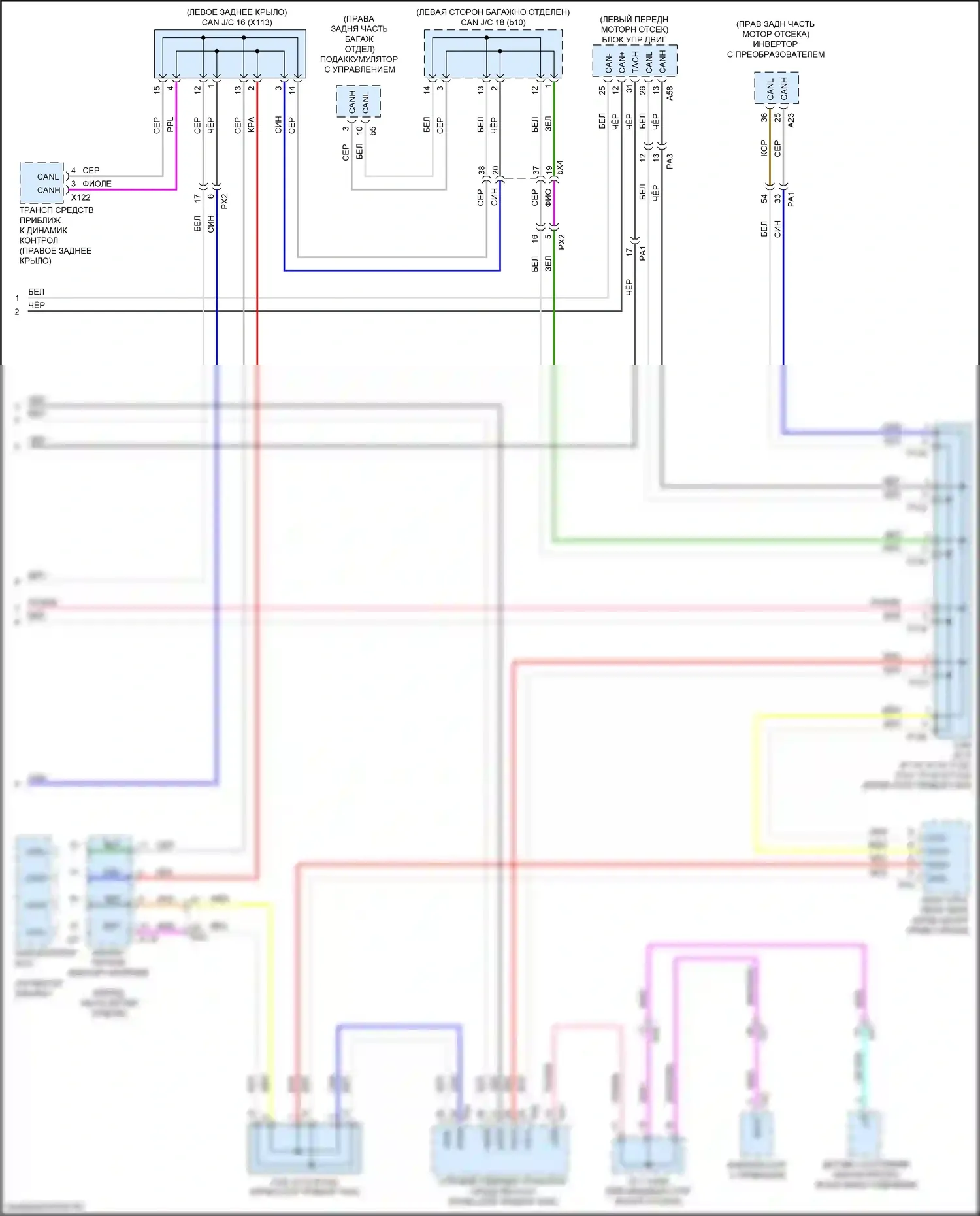 LC Lexus I (2016-2024): Can шина электросхема (8 из 8) 