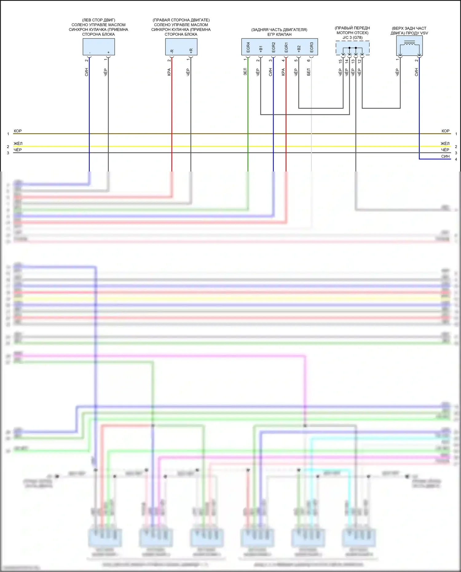 LC Lexus I (2016-2024): Электросхема двигатель 3.5л гибрид, электросхема органов управления двигателем (2 из 10) 