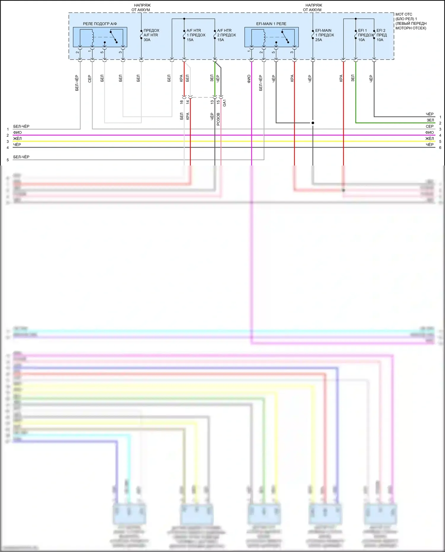 LC Lexus I (2016-2024): Электросхема двигатель 3.5л гибрид, электросхема органов управления двигателем (7 из 10) 
