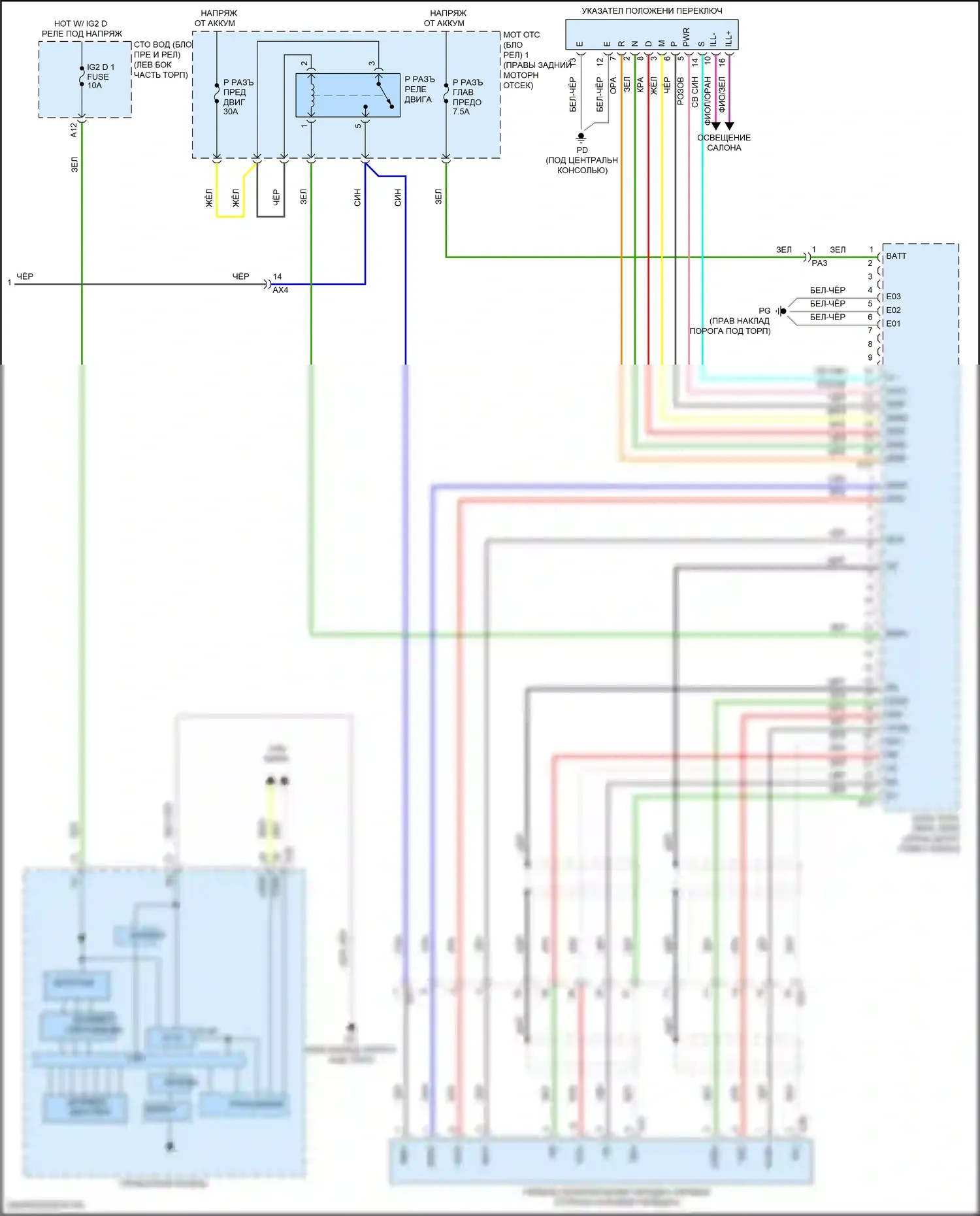 LC Lexus I (2016-2024): Электросхема коробки передач (5 из 5) 