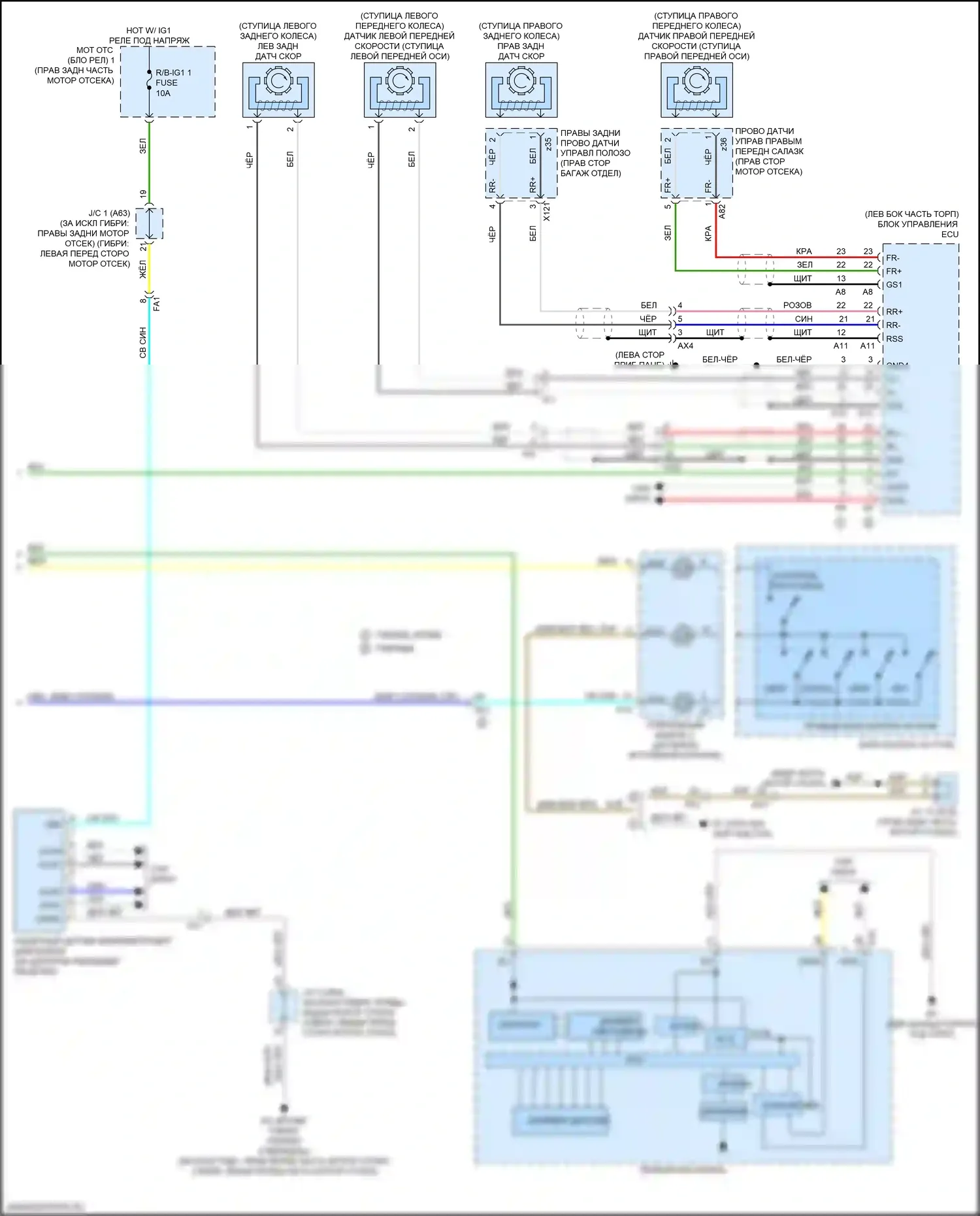 LC Lexus I (2016-2024): Электросхема круиз-контроля (2 из 2) 