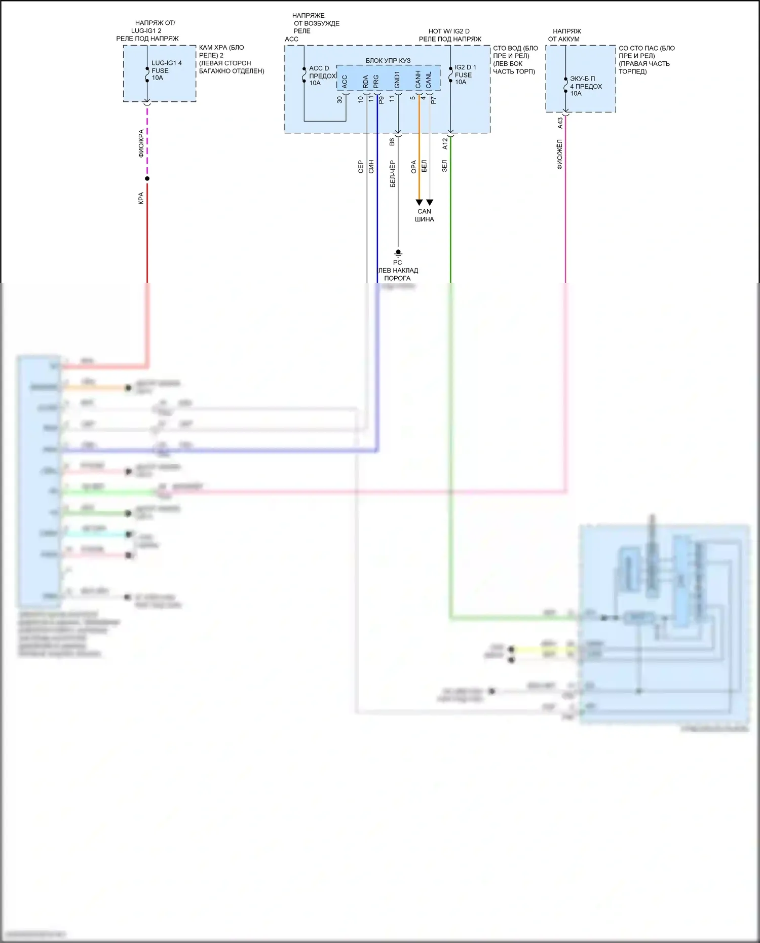 LC Lexus I (2016-2024): Электросхема контроля давления в шинах 