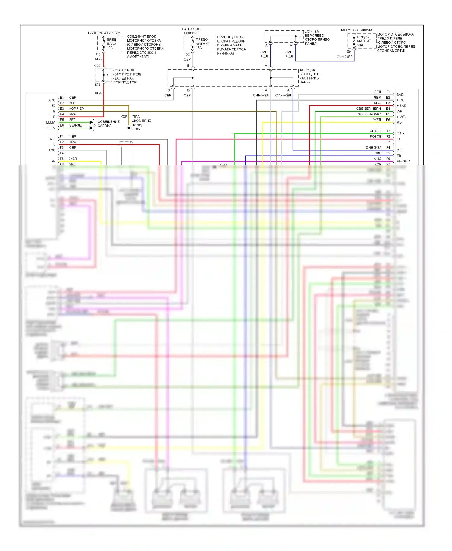 LS Lexus II (1994-2000): Магнитола электросхем, с навигацией 