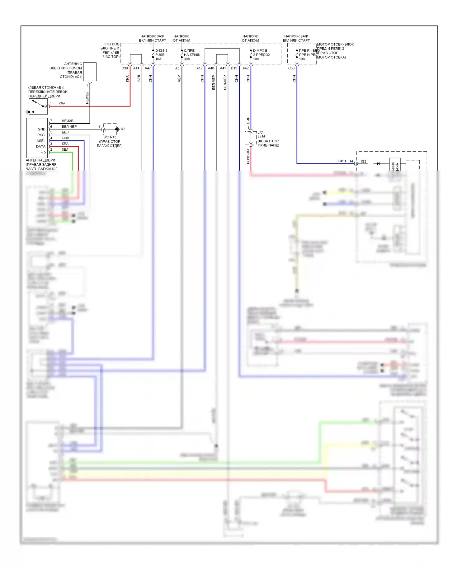 LS Lexus IV (2006-2012): Электросхема складной крыши/люка 