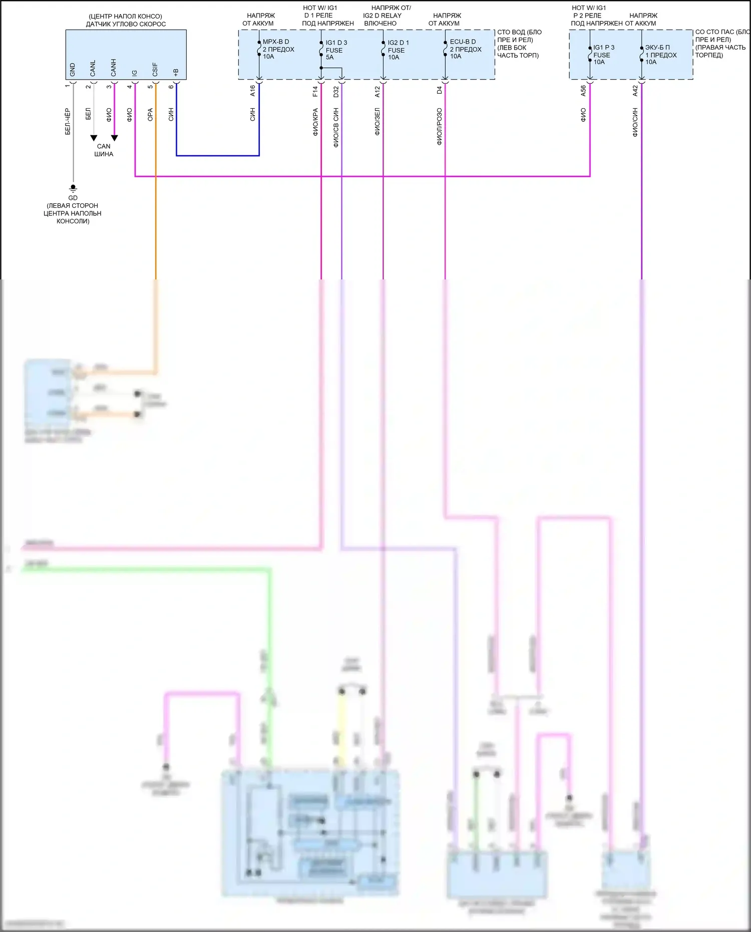 LS Lexus V рестайлинг (2021-2024): Антиблокировочная система abs электросхема, без ecb (3 из 3) 