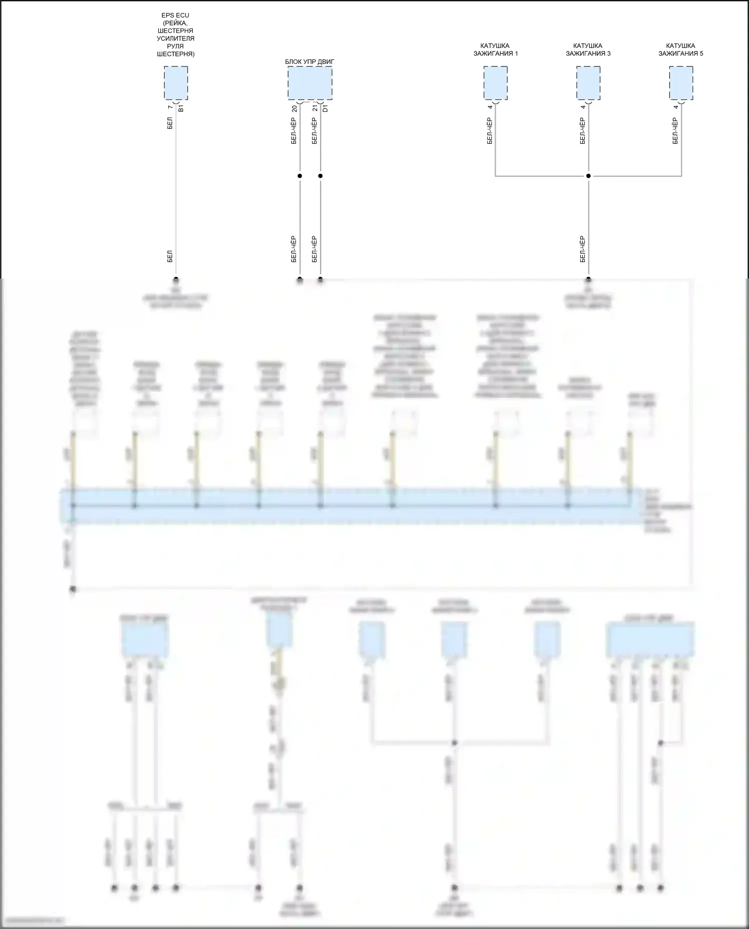 LS Lexus V рестайлинг (2021-2024): Электросхема разводки массы (2 из 10) 
