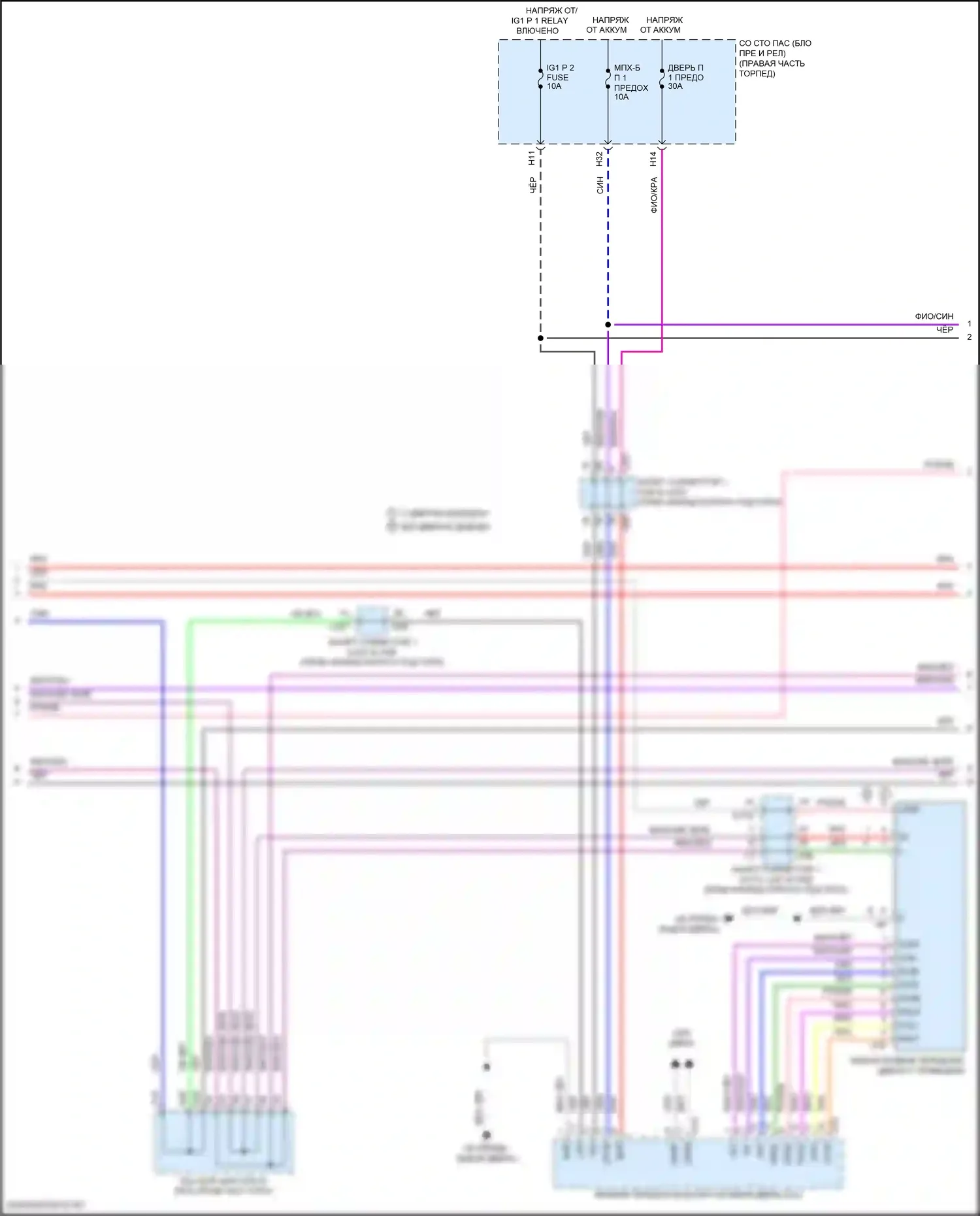 LS Lexus V рестайлинг (2021-2024): Электросхема центрального замка (3 из 6) 