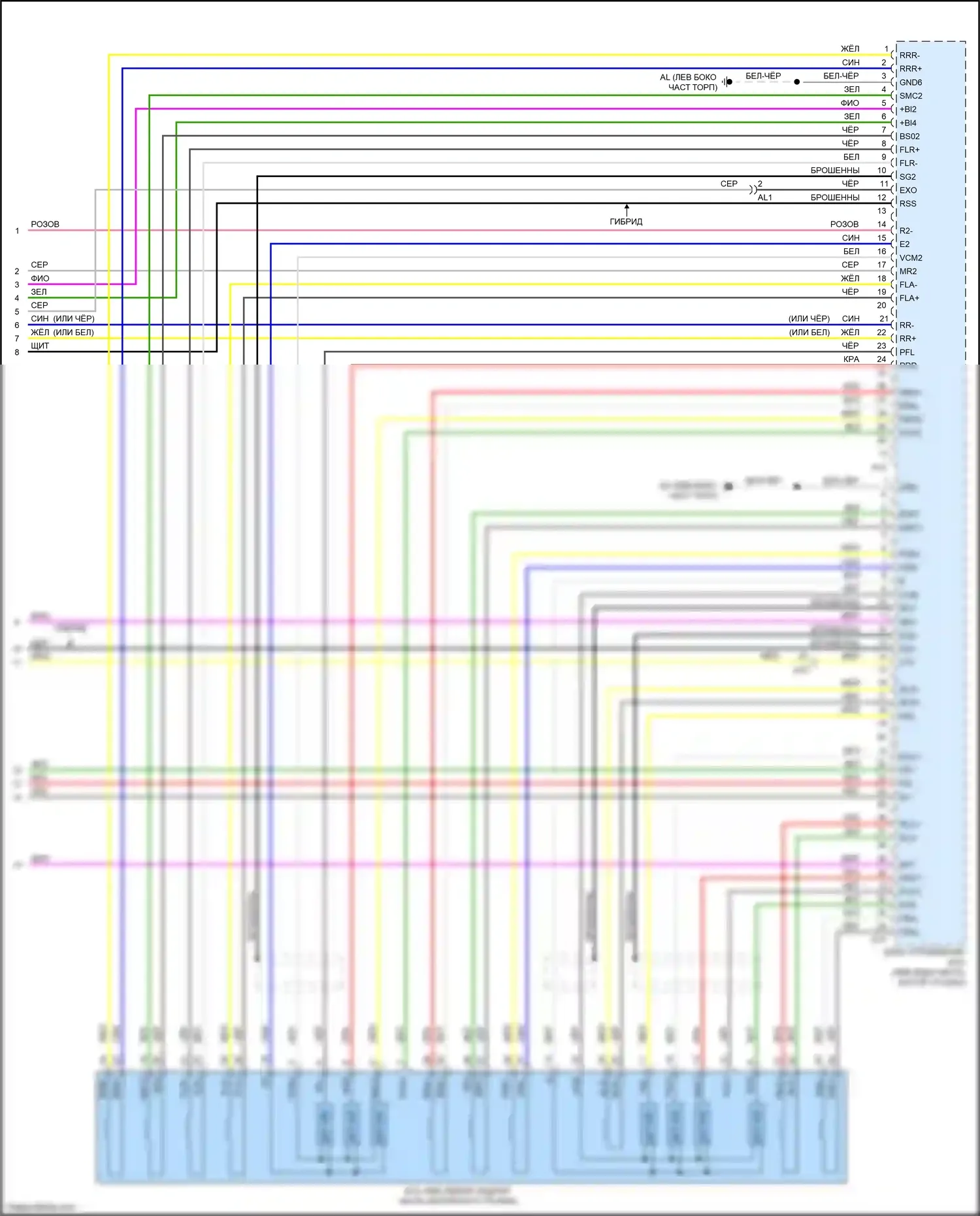 LS Lexus V (2017-2021): Антиблокировочная система abs электросхема (5 из 5) 