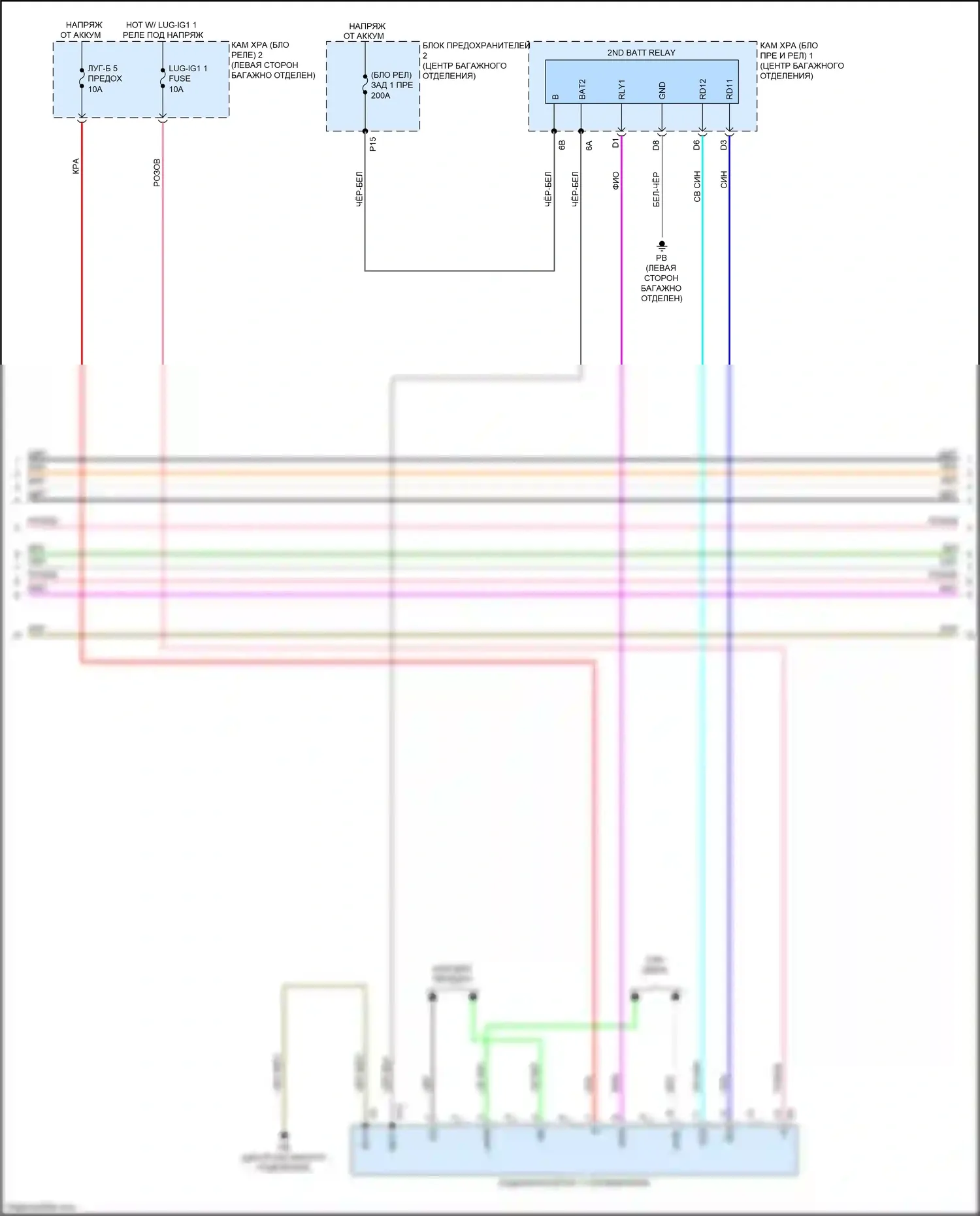 LS Lexus V (2017-2021): Электросхема двигатель 3.5л гибрид, электросхема гибридной системы (7 из 9) 