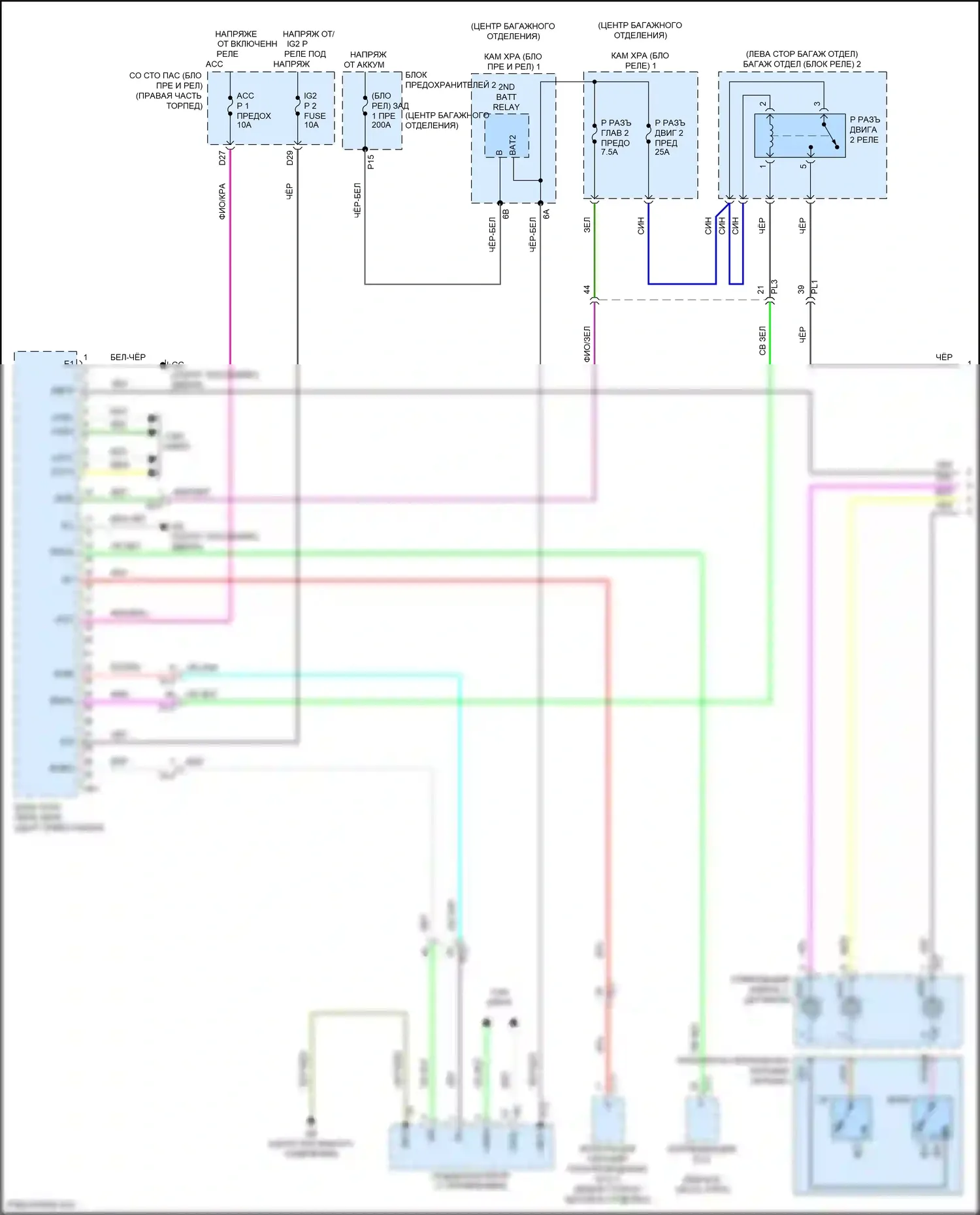 LS Lexus V (2017-2021): Электросхема коробки передач (1 из 4) 