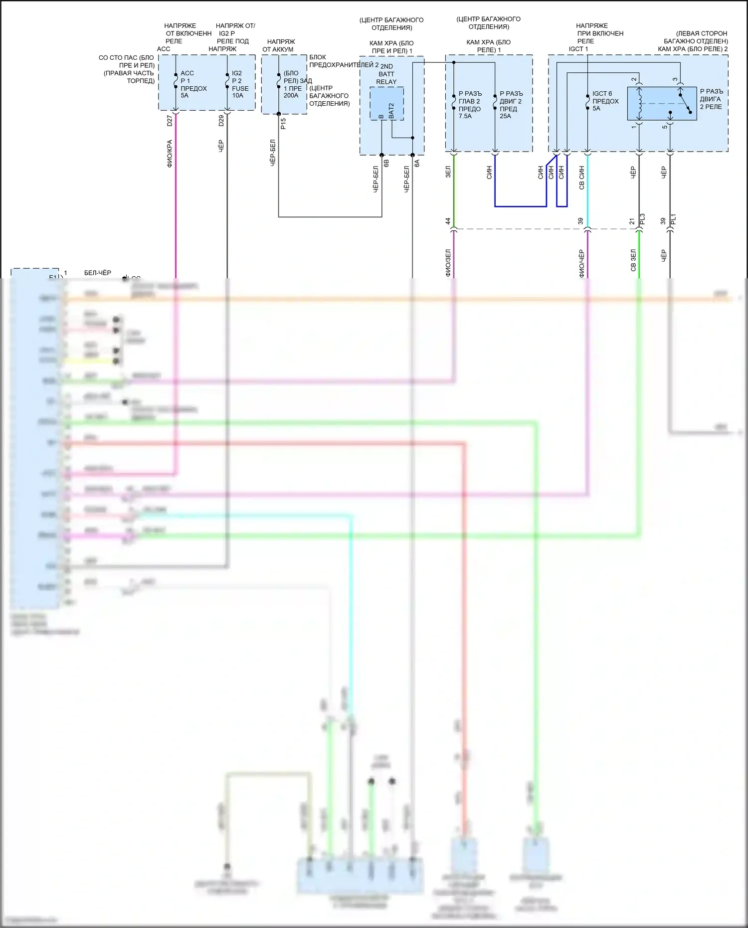 LS Lexus V (2017-2021): Электросхема коробки передач (1 из 5) 