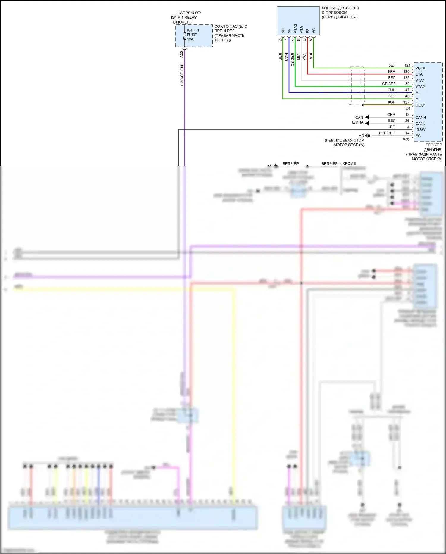 LS Lexus V (2017-2021): Электросхема круиз-контроля (2 из 3) 