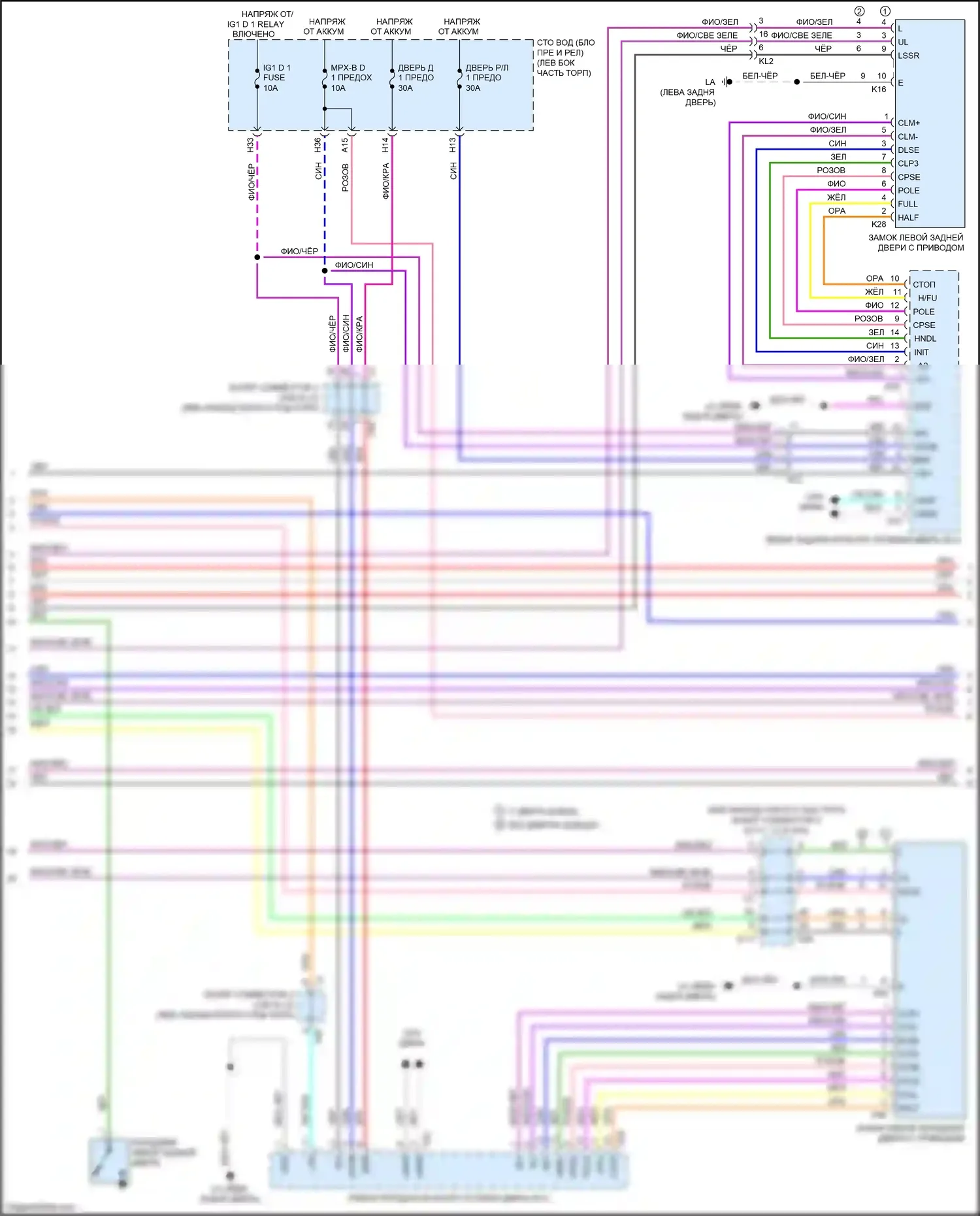 LS Lexus V (2017-2021): Электросхема защиты от взлома (2 из 6) 