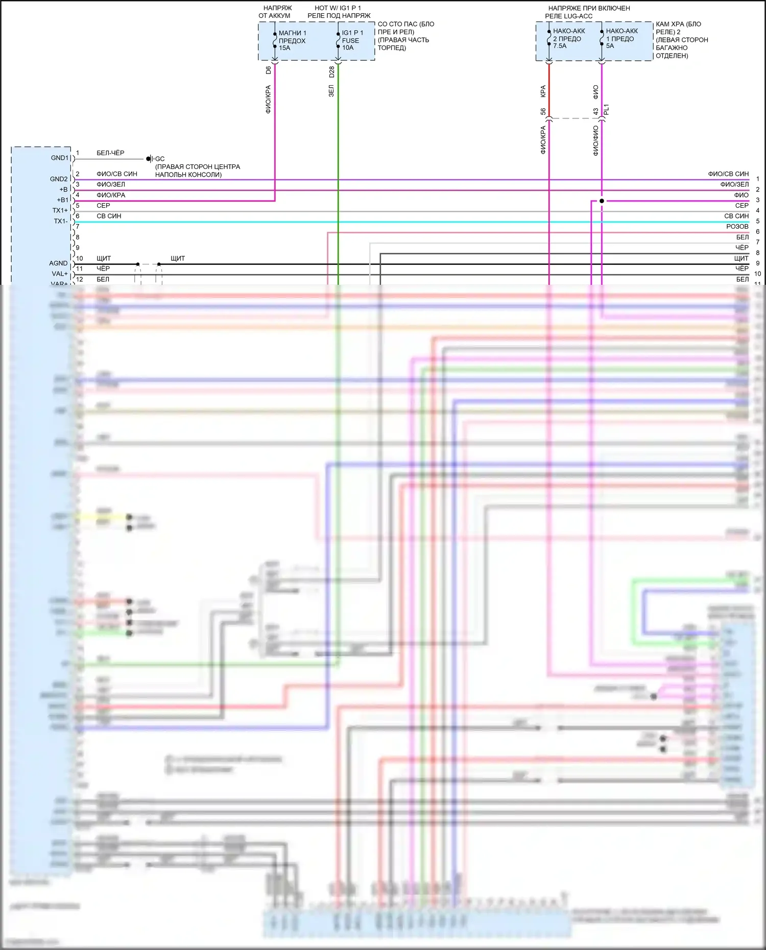 LS Lexus V (2017-2021): Электросхема навигации (1 из 9) 