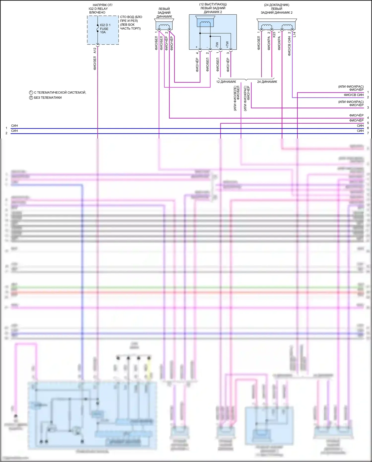 LS Lexus V (2017-2021): Электросхема навигации (8 из 9) 