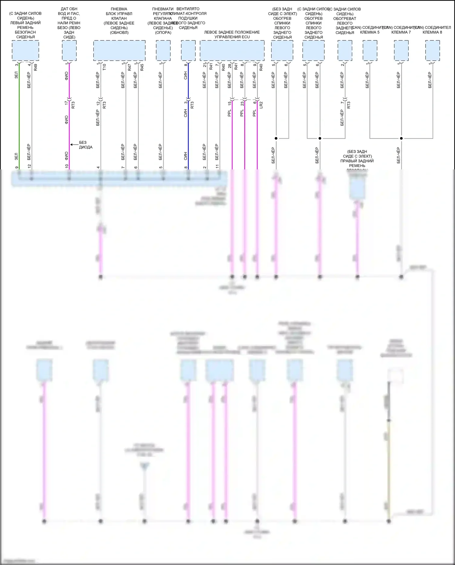 LS Lexus V (2017-2021): Электросхема распределения массы (7 из 10) 