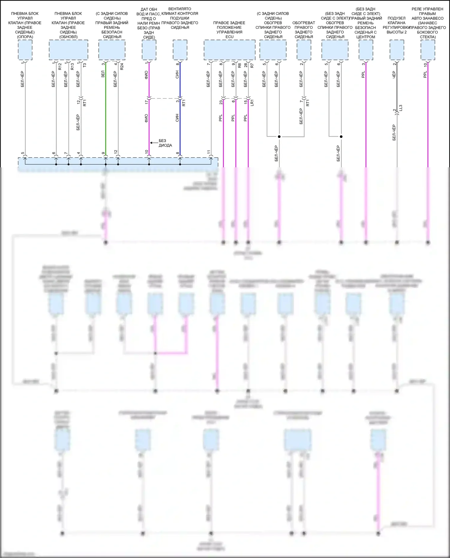 LS Lexus V (2017-2021): Электросхема распределения массы (9 из 10) 