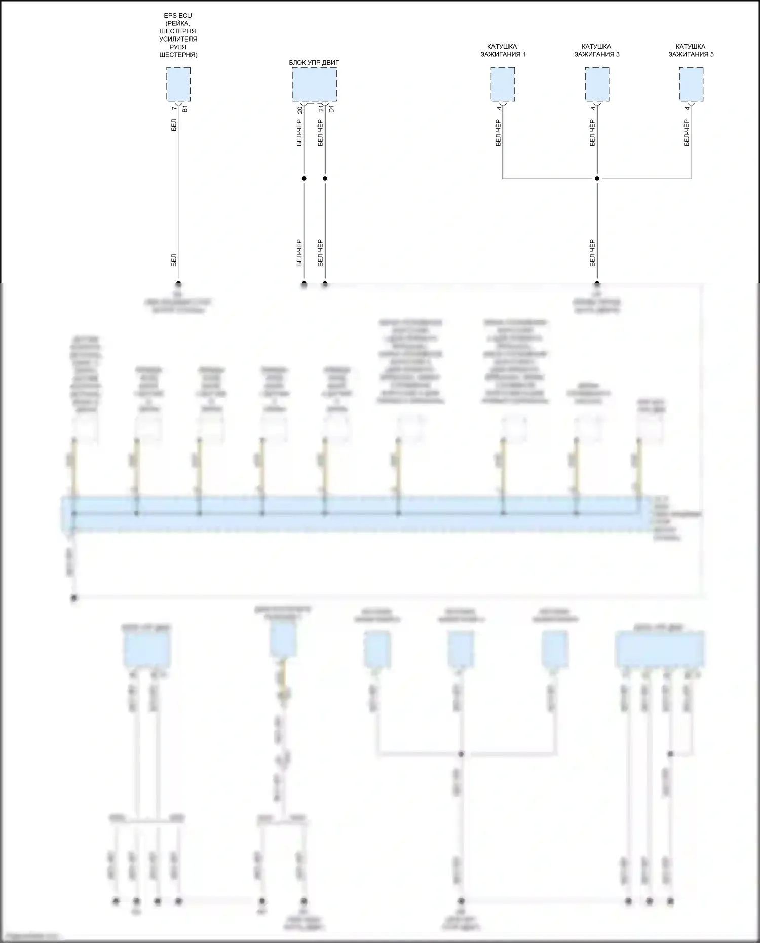 LS Lexus V (2017-2021): Электросхема разводки массы (2 из 10) 