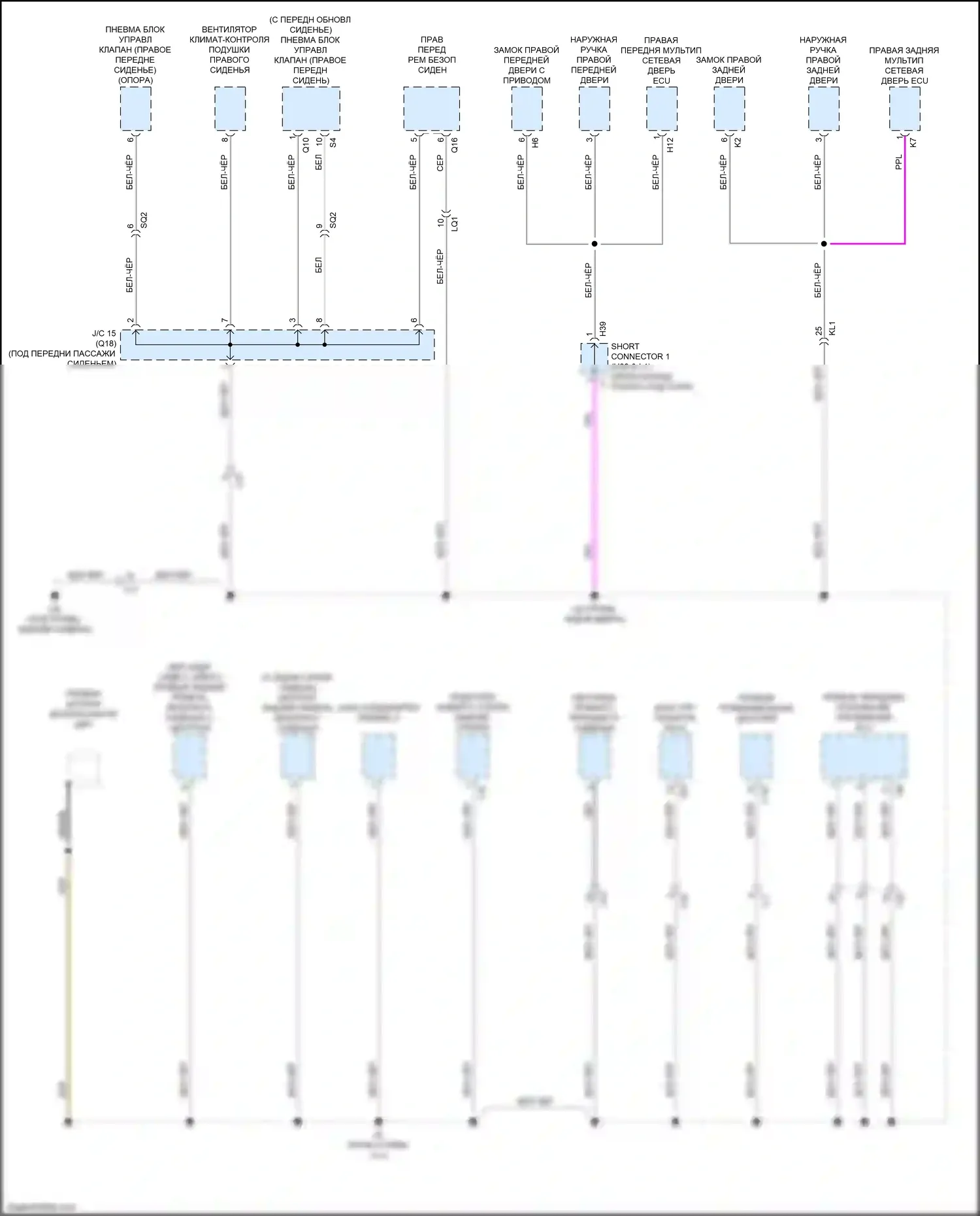 LS Lexus V (2017-2021): Электросхема разводки массы (8 из 10) 
