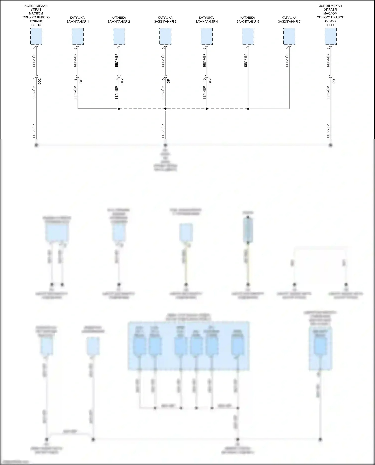 LS Lexus V (2017-2021): Электросхема точек подключения масс (3 из 9) 
