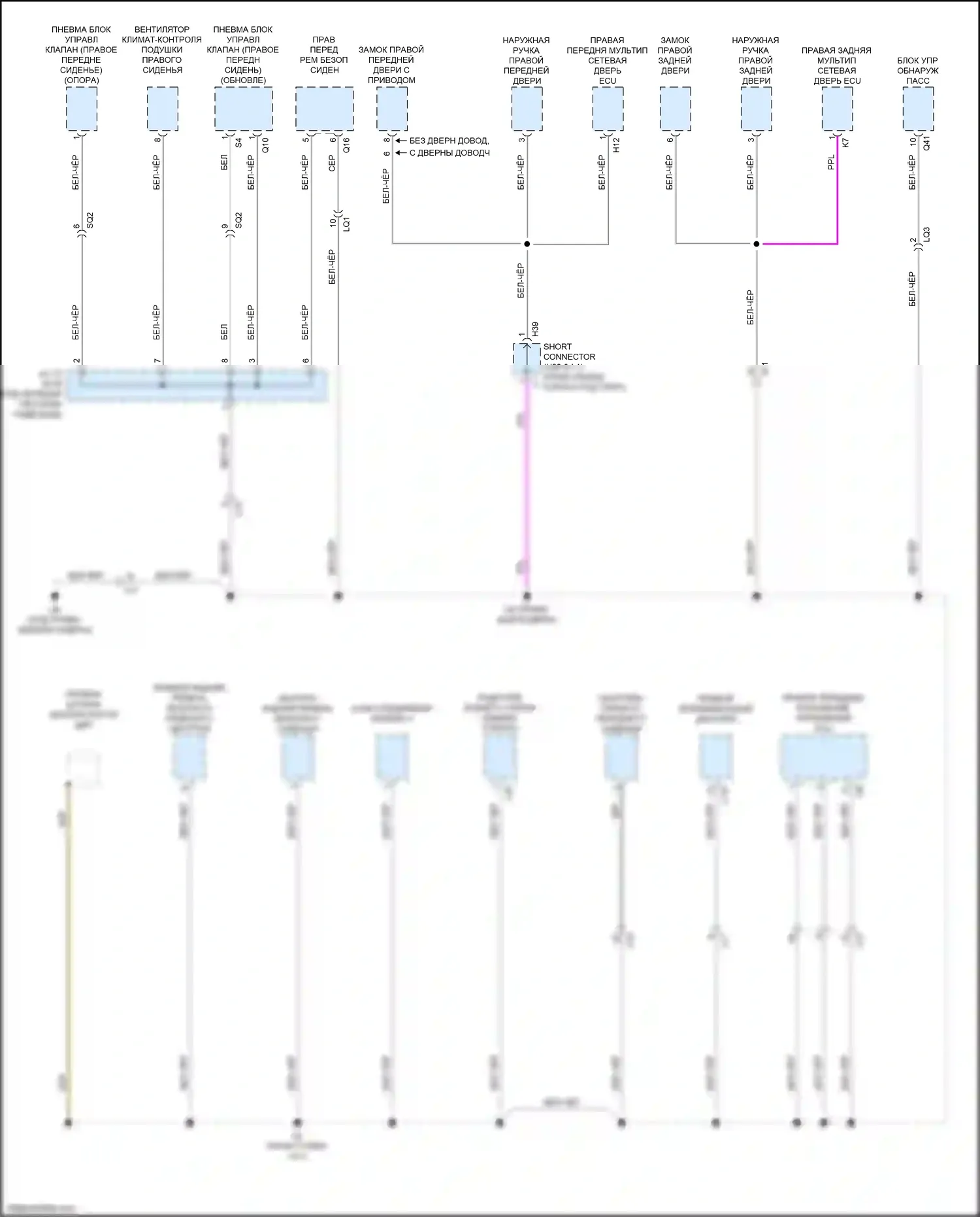 LS Lexus V (2017-2021): Электросхема точек подключения масс (8 из 9) 