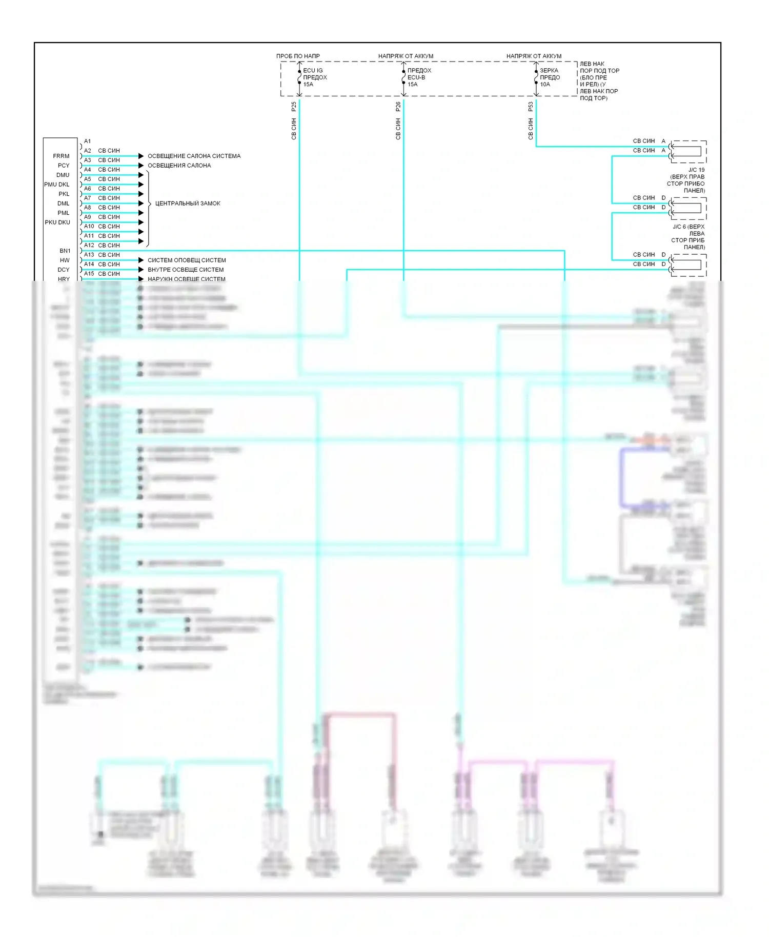 LX Lexus J100 (1998-2002): Электросхемы компьютера тела 