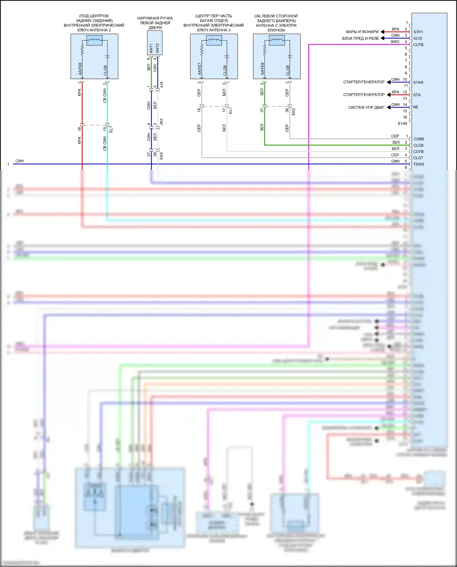 LX Lexus J200 рестайлинг 2 (2015-2023): Электросхема защиты от взлома (5 из 5) 