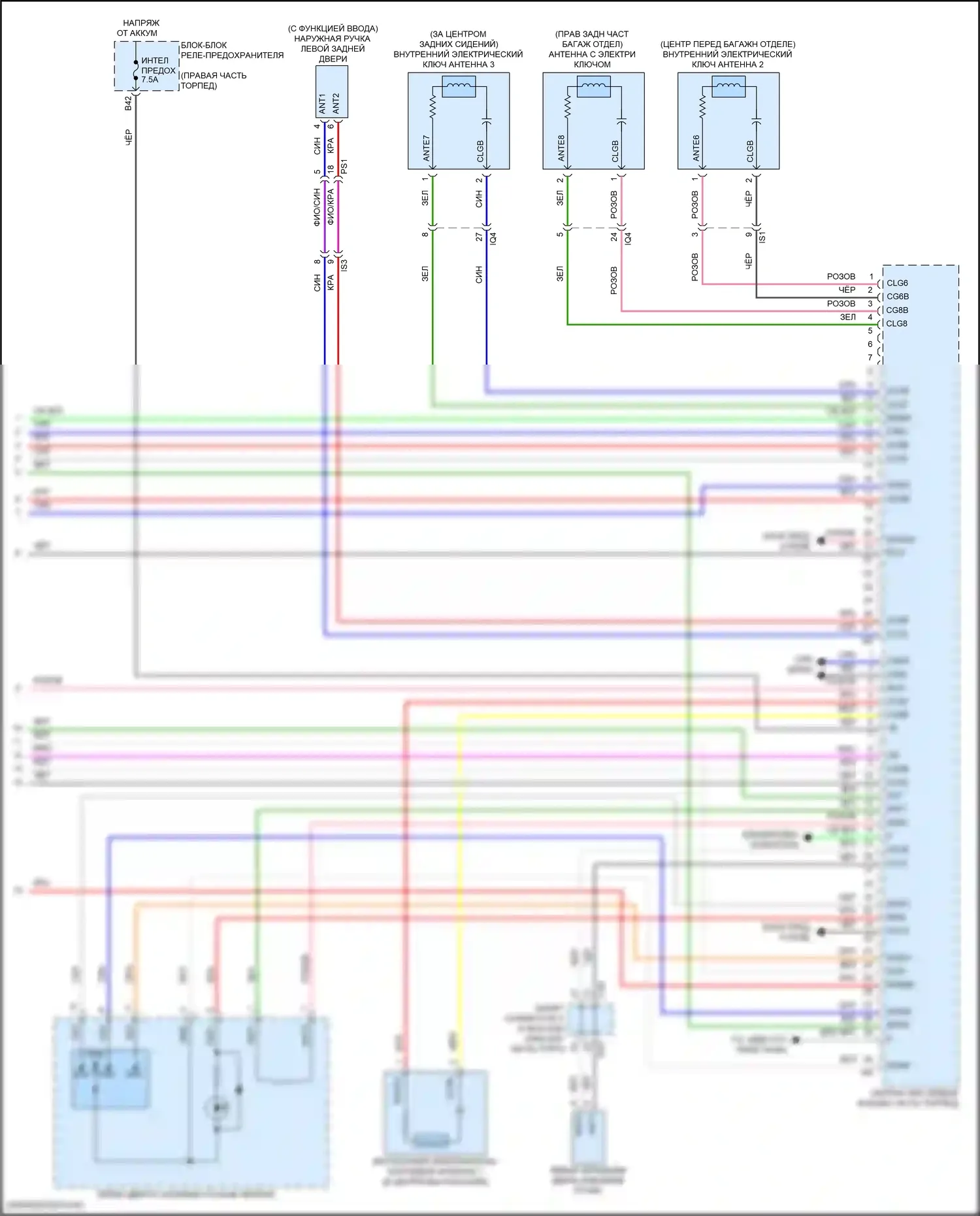 LX Lexus J300 (2021-2024): Электросхема защиты от взлома (6 из 6) 