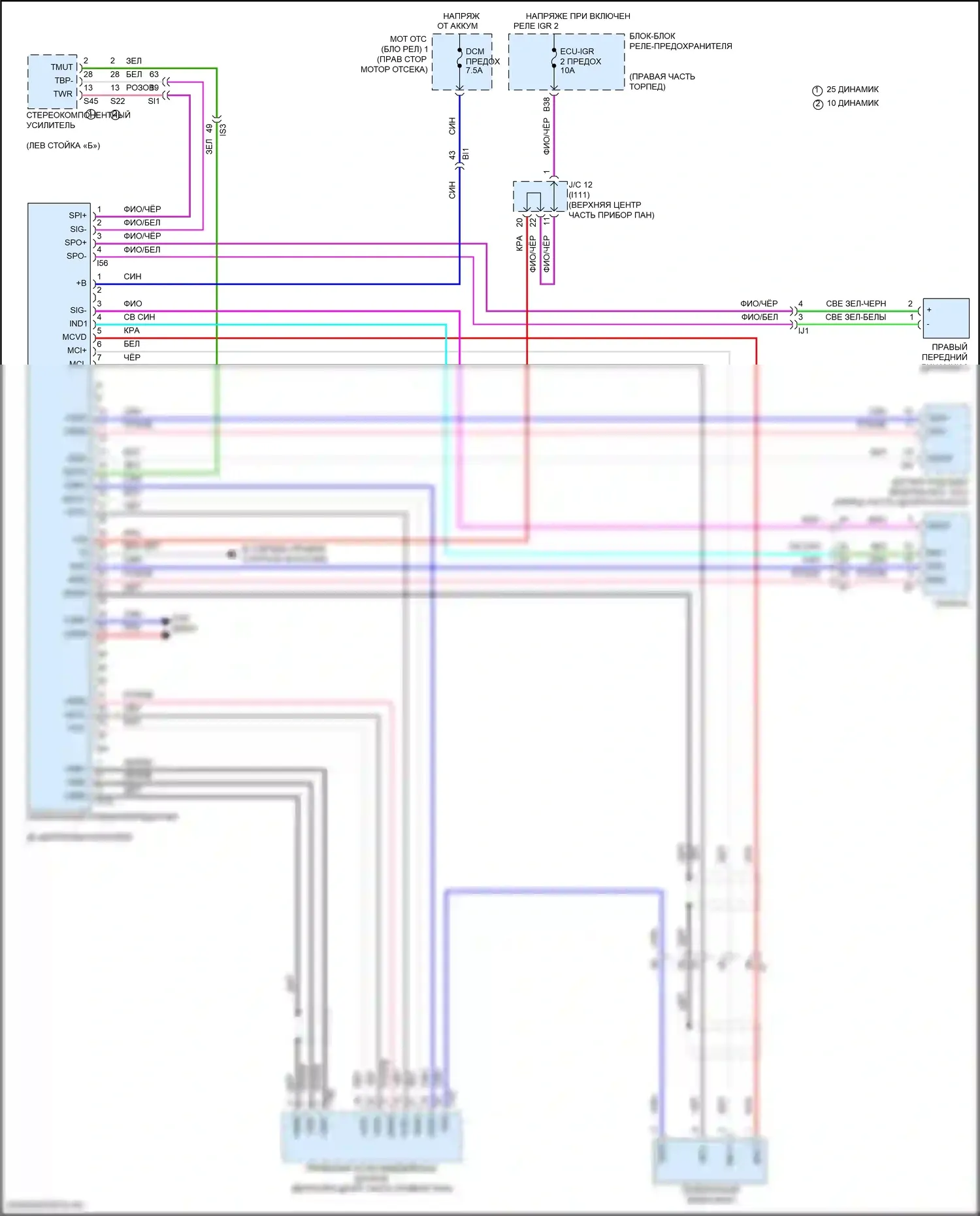 LX Lexus J300 (2021-2024): Электросхема телематики 