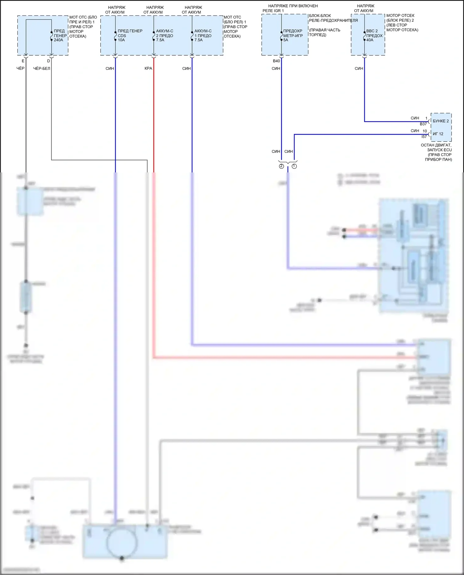 LX Lexus J300 (2021-2024): Электросхема генератора 