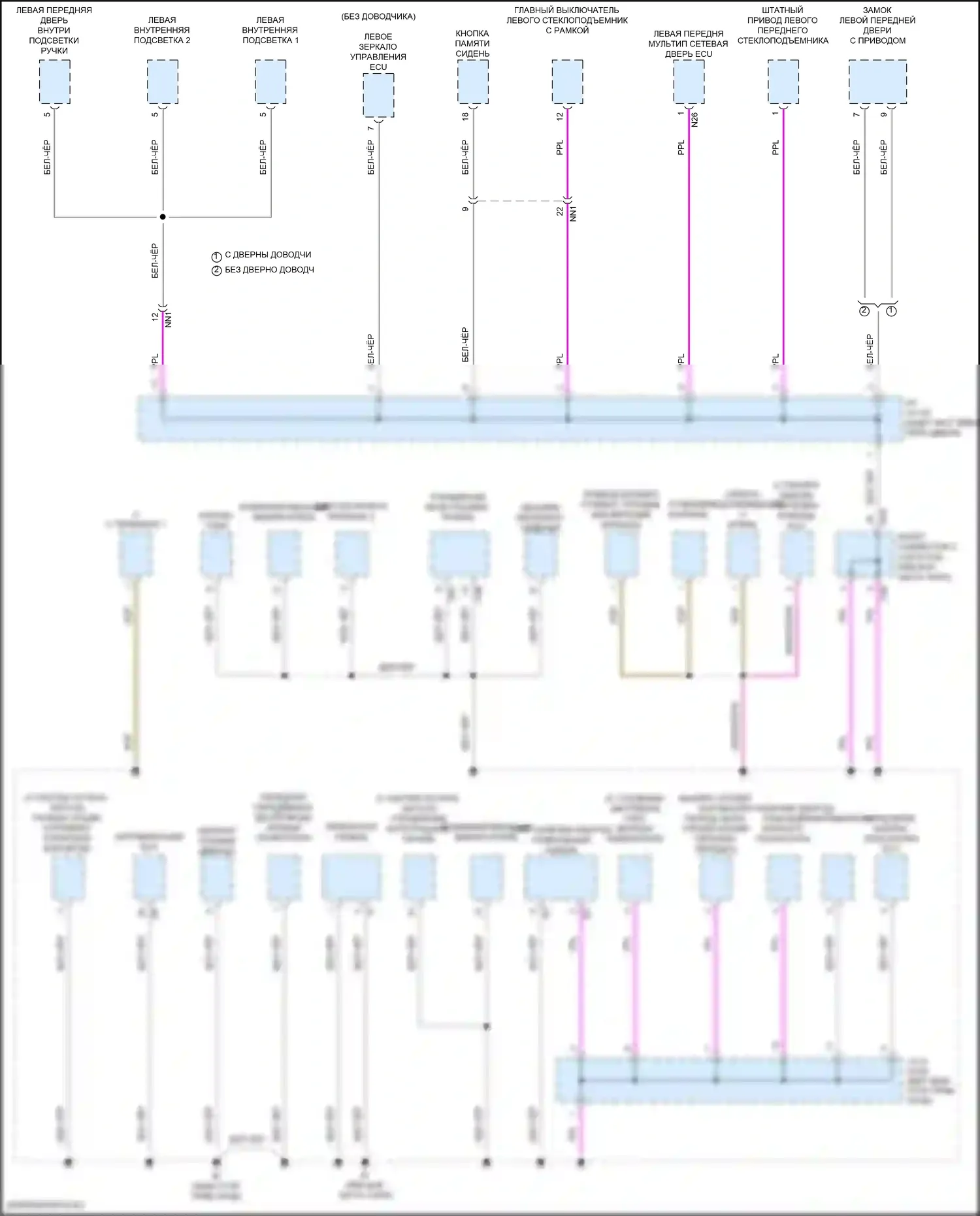 LX Lexus J300 (2021-2024): Электросхема разводки массы (5 из 11) 
