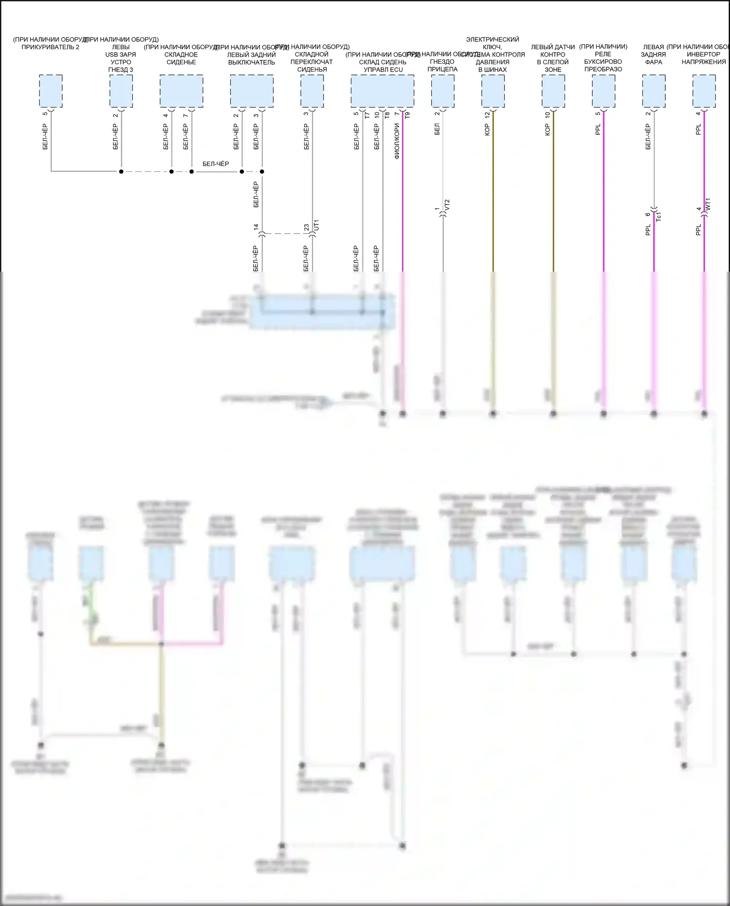 LX Lexus J300 (2021-2024): Электросхема разводки массы (8 из 11) 