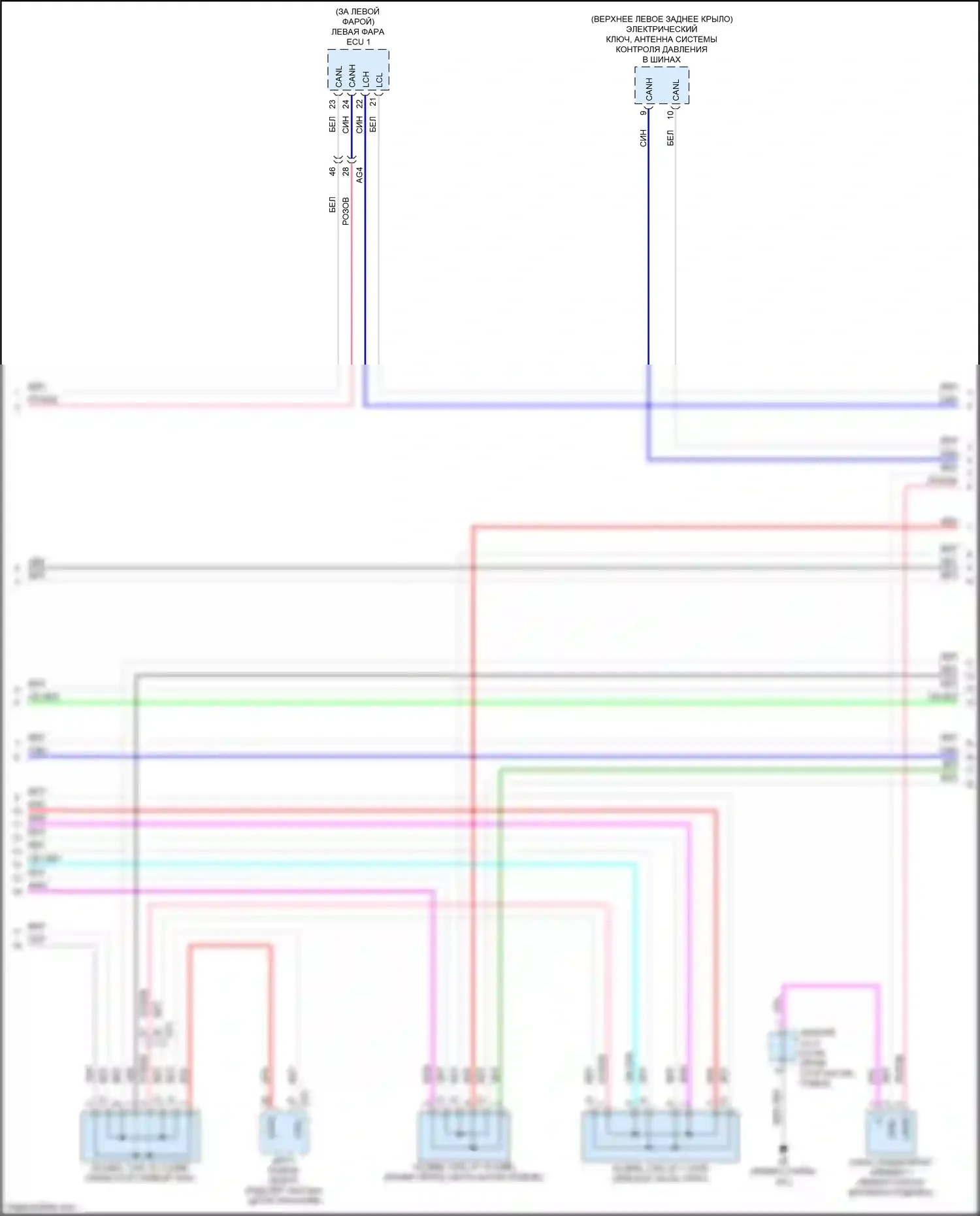 NX Lexus AZ20 (2021-2024): Can шина электросхема (4 из 8) 