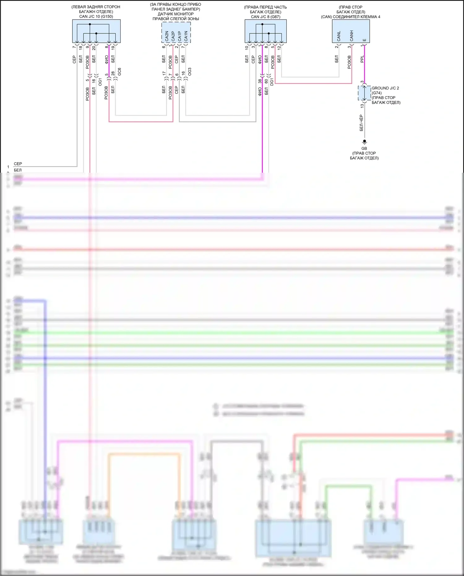 NX Lexus AZ20 (2021-2024): Can шина электросхема (6 из 8) 