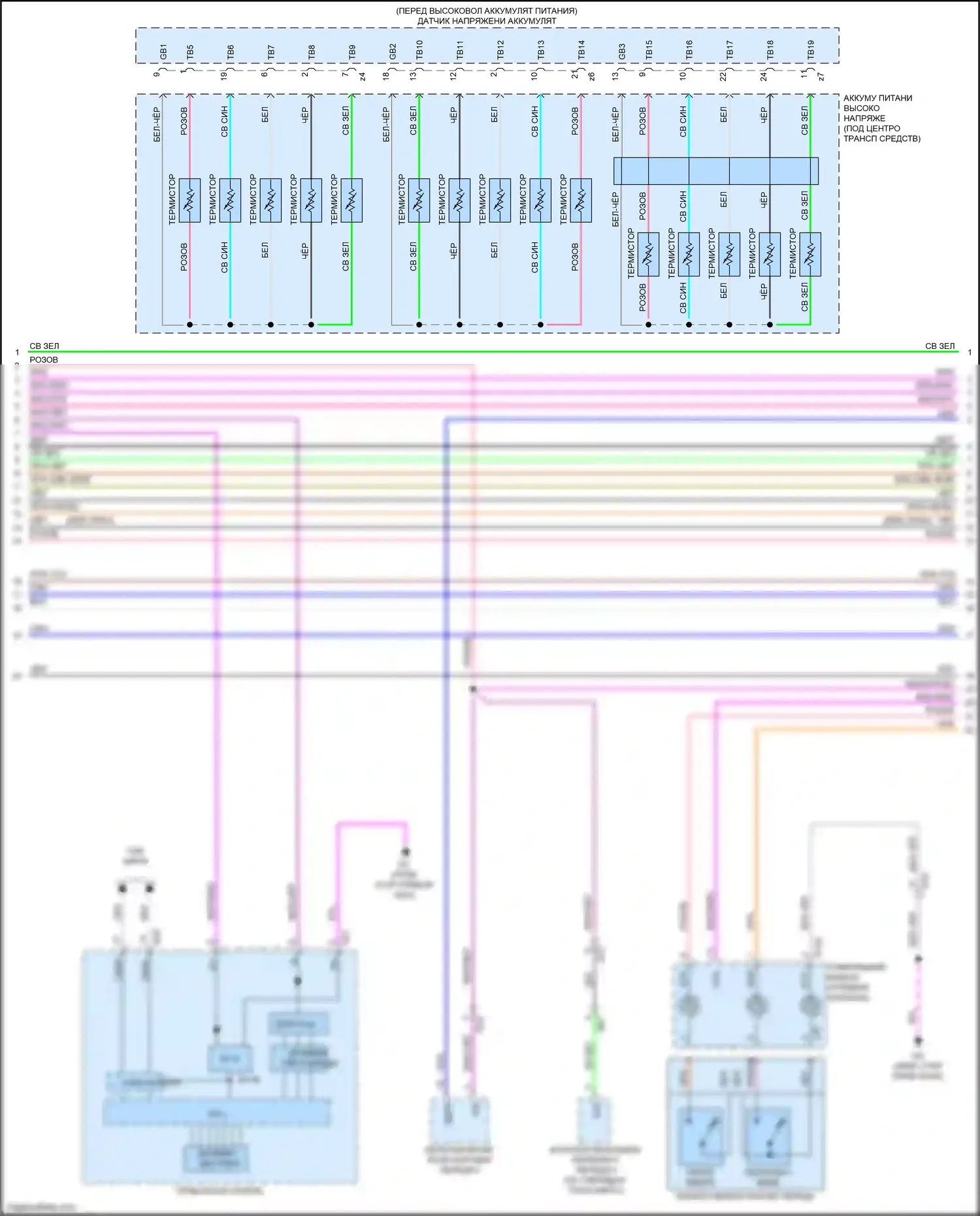 NX Lexus AZ20 (2021-2024): Электросхема двигатель 2.5л гибрид, электросхема гибридной системы (7 из 13) 