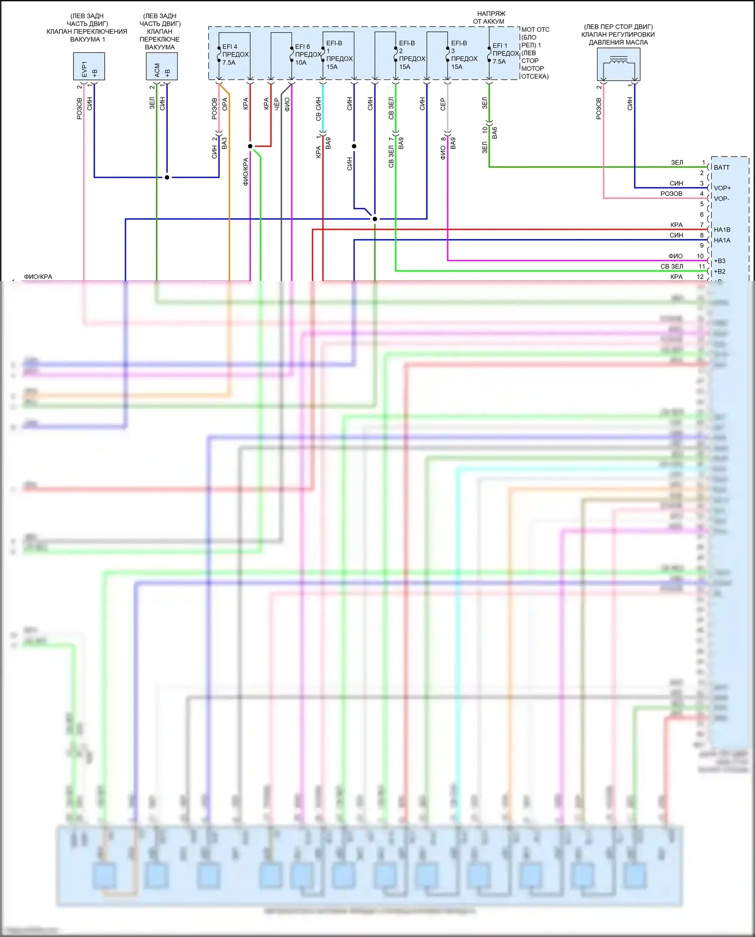 NX Lexus AZ20 (2021-2024): Электросхема двигателя 2,4л турбо (9 из 9) 