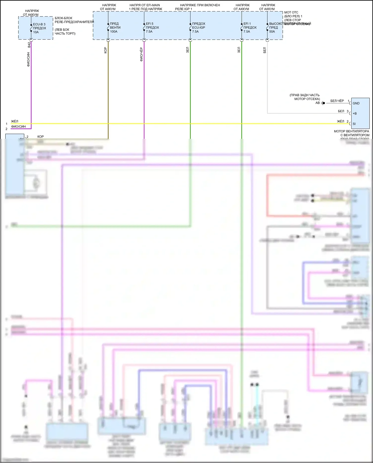 NX Lexus AZ20 (2021-2024): Электросхема климат контроля (2 из 4) 
