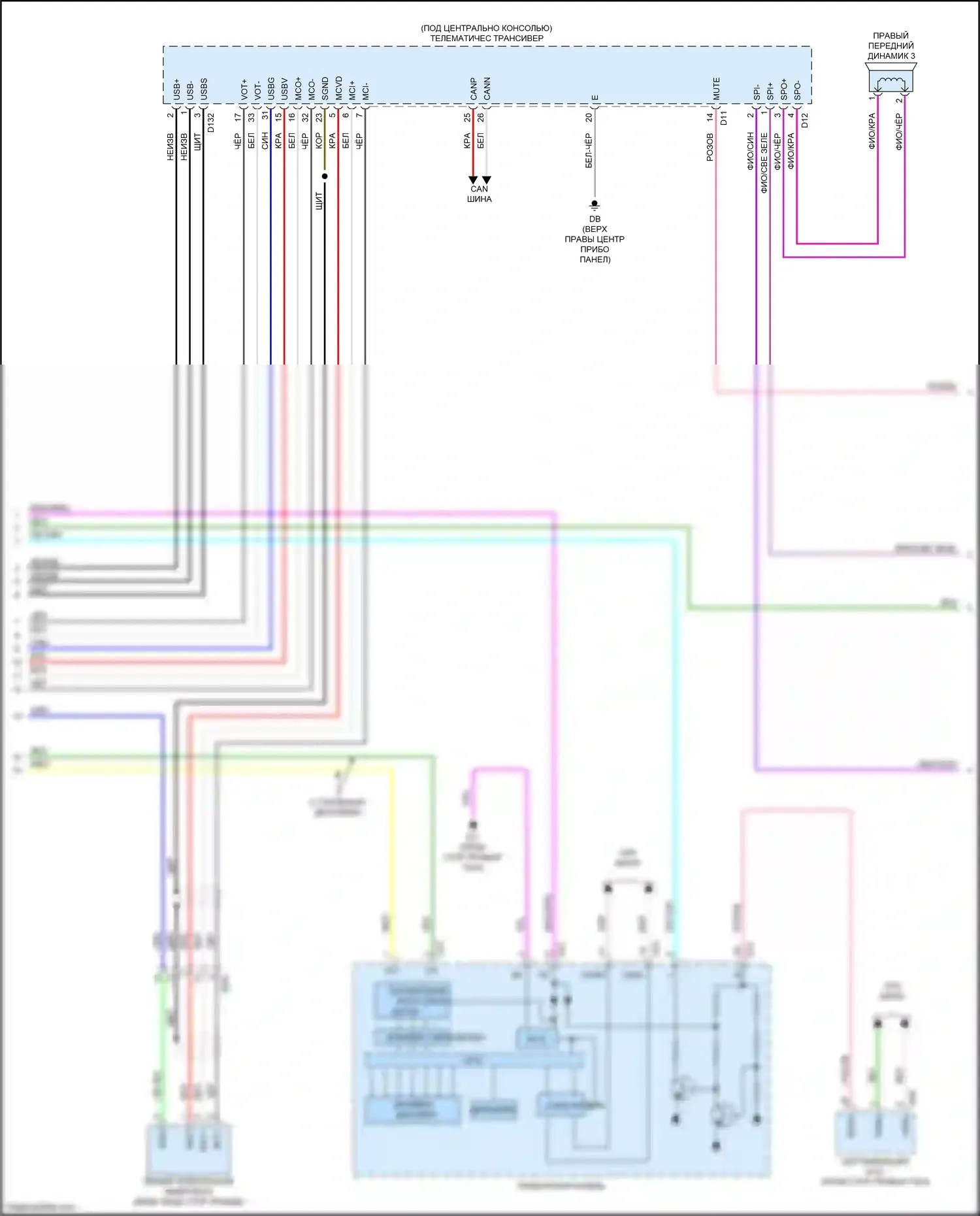 NX Lexus AZ20 (2021-2024): Электросхема магнитолы (4 из 5) 