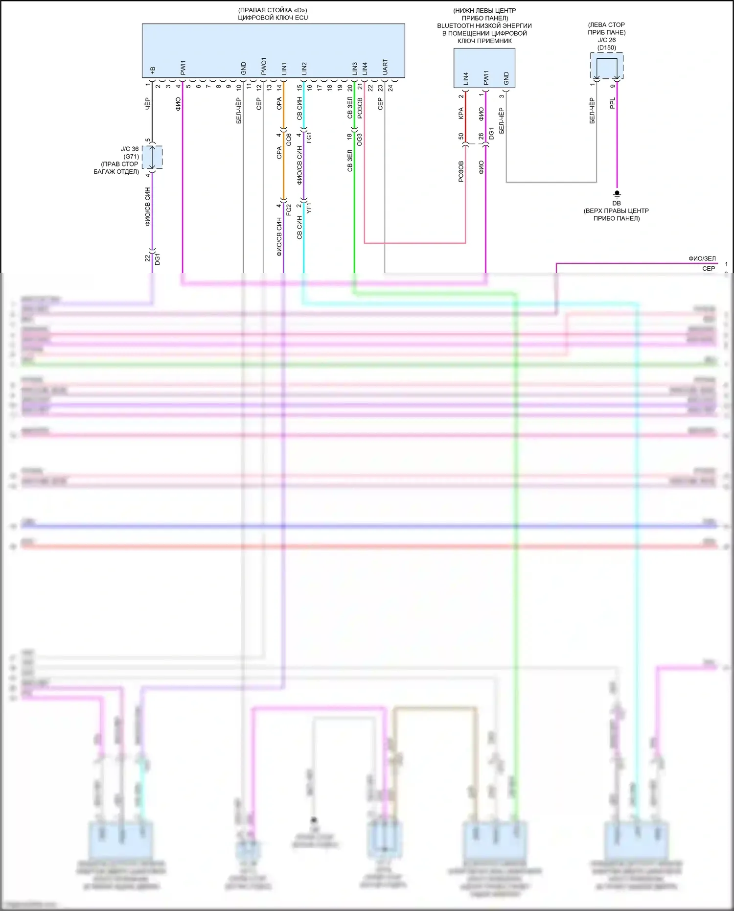 NX Lexus AZ20 (2021-2024): Электросхема защиты от взлома (3 из 8) 